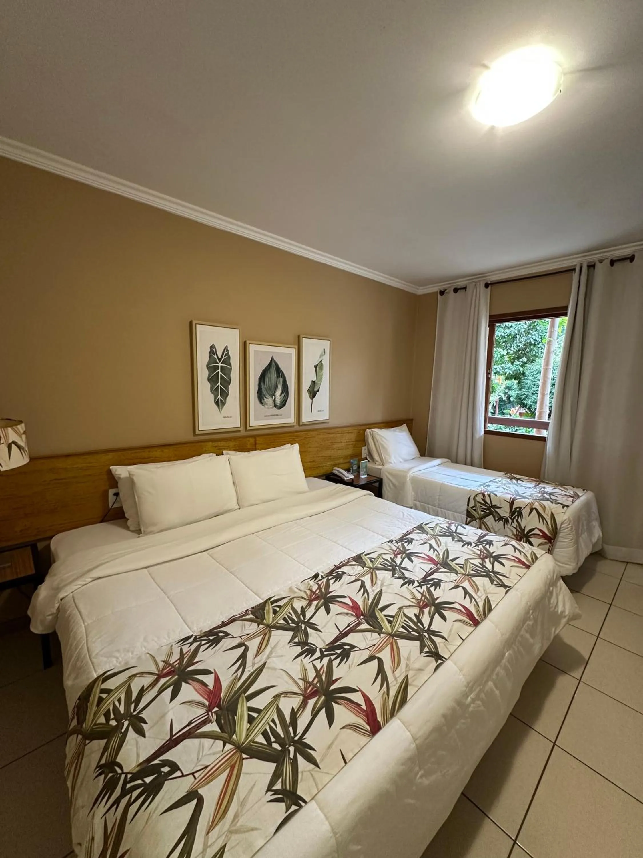 Bed in Hotel Fazenda Vilarejo All Inclusive