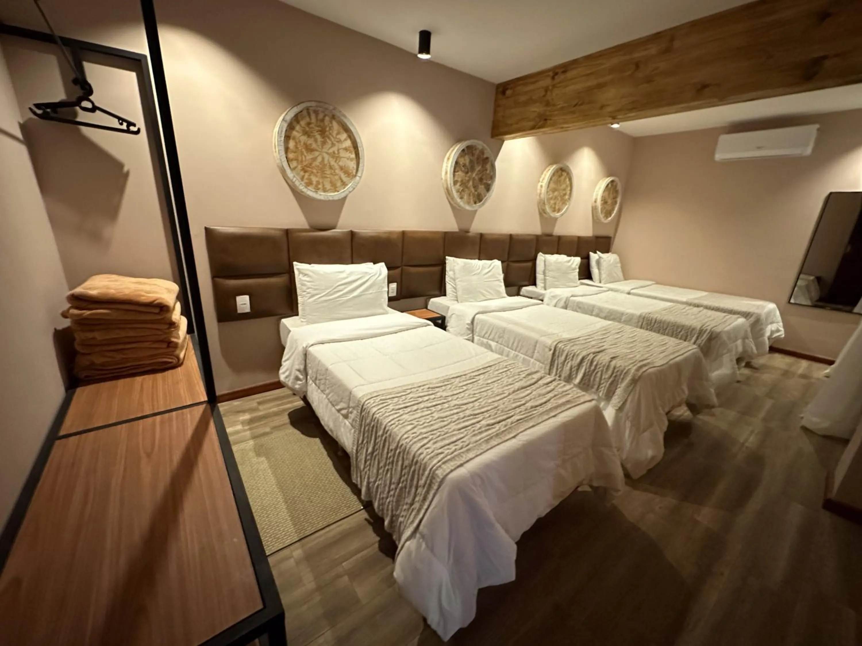 Bed in Hotel Fazenda Vilarejo All Inclusive
