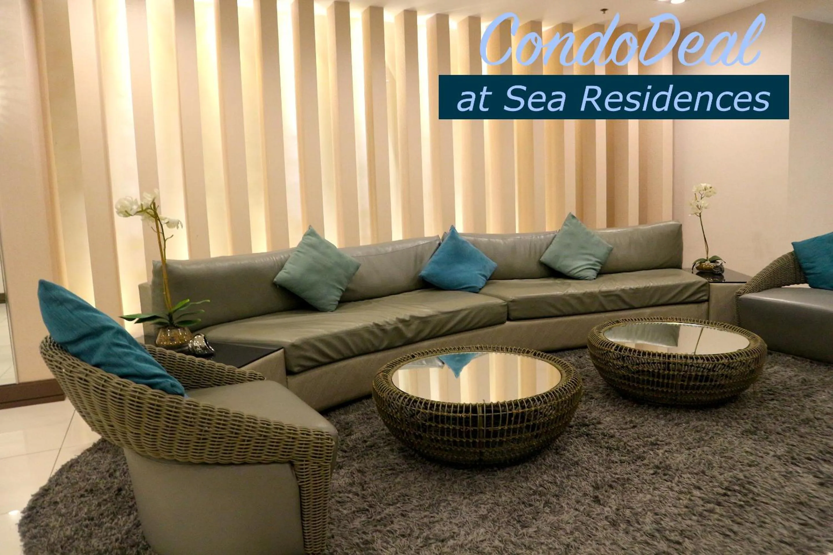 Seating area in CondoDeal at Sea Residences