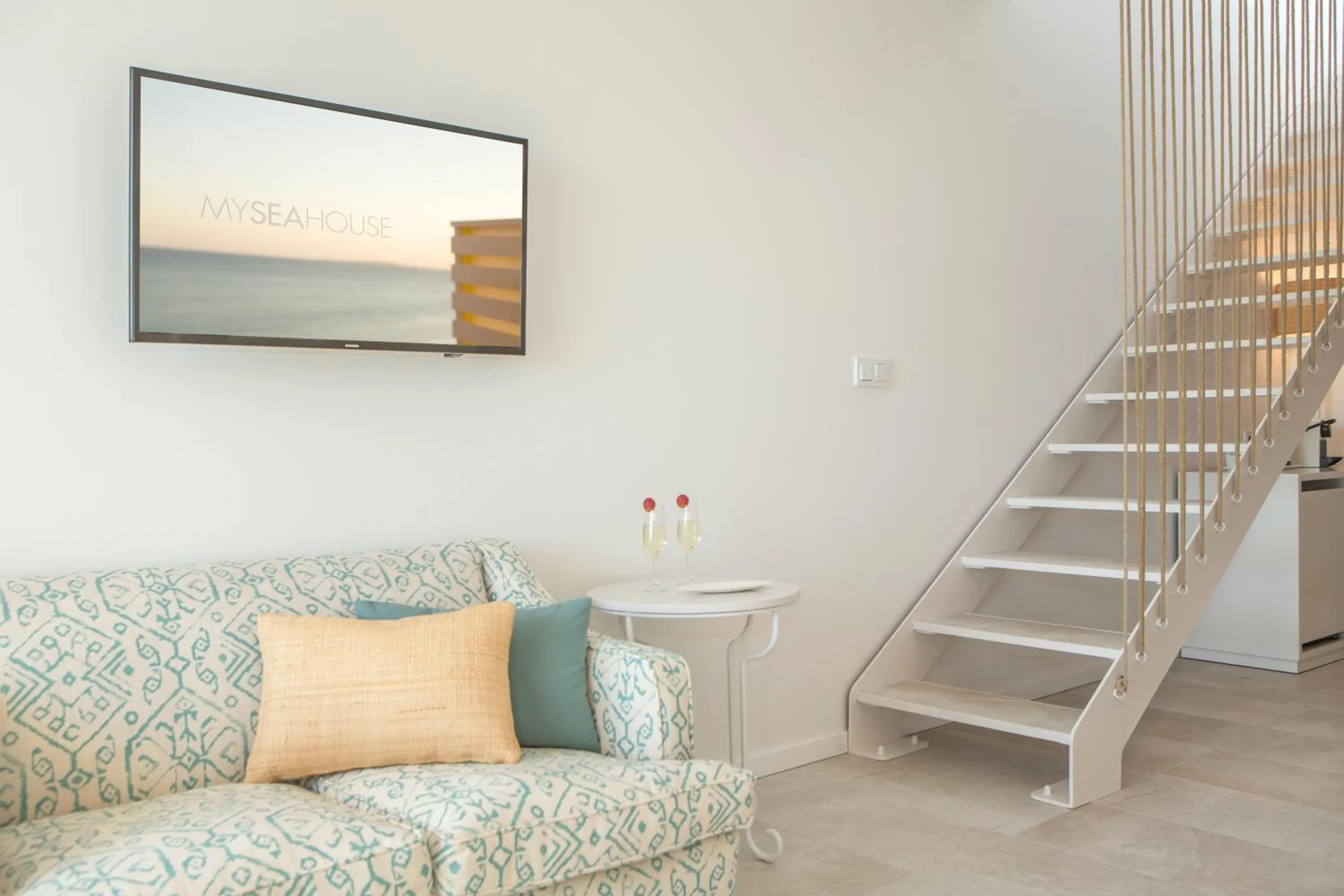 Living room in Myseahouse Flamingo - Adults Only 4* Sup