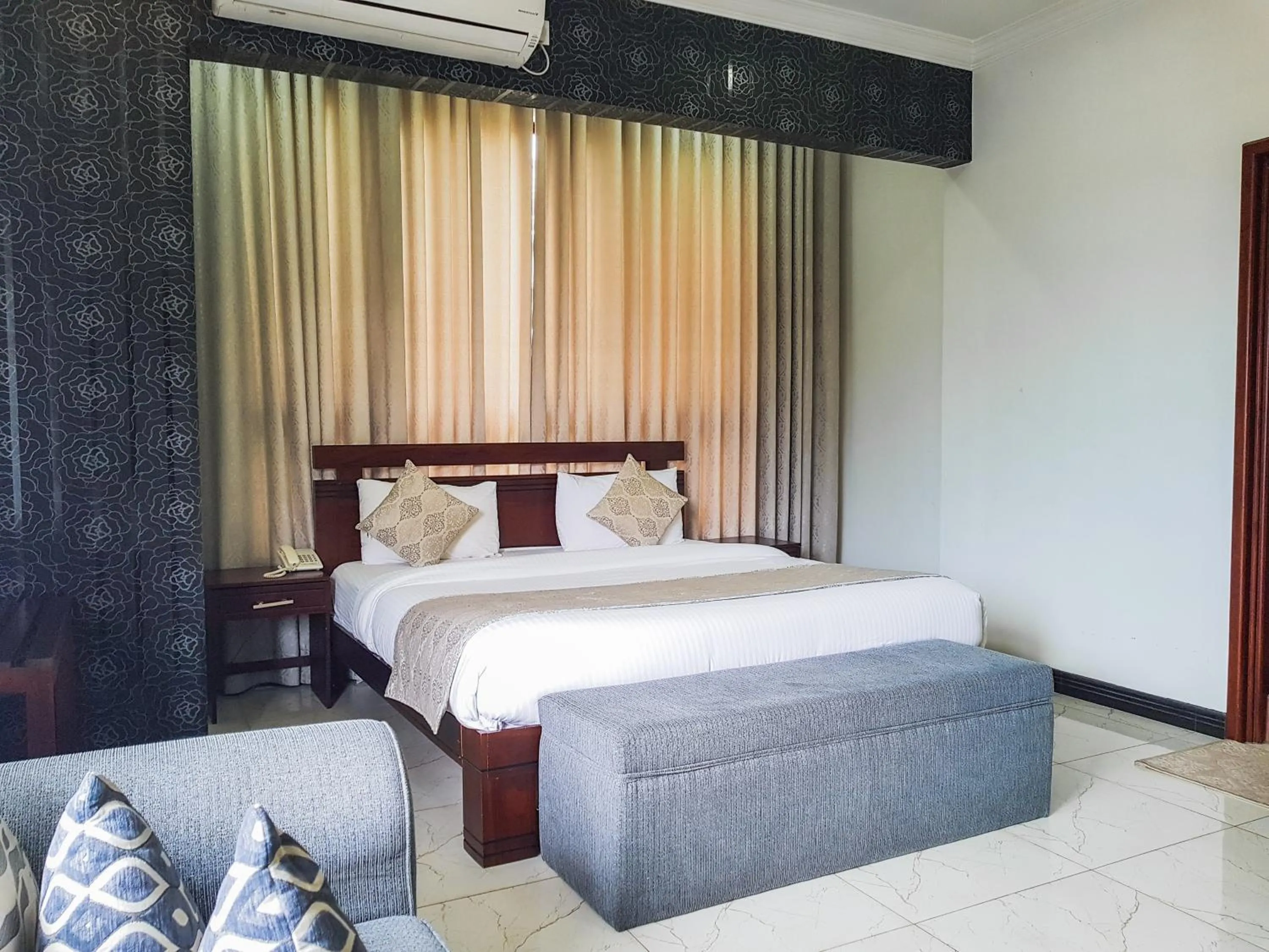 Bed in Galaxy City Hotel