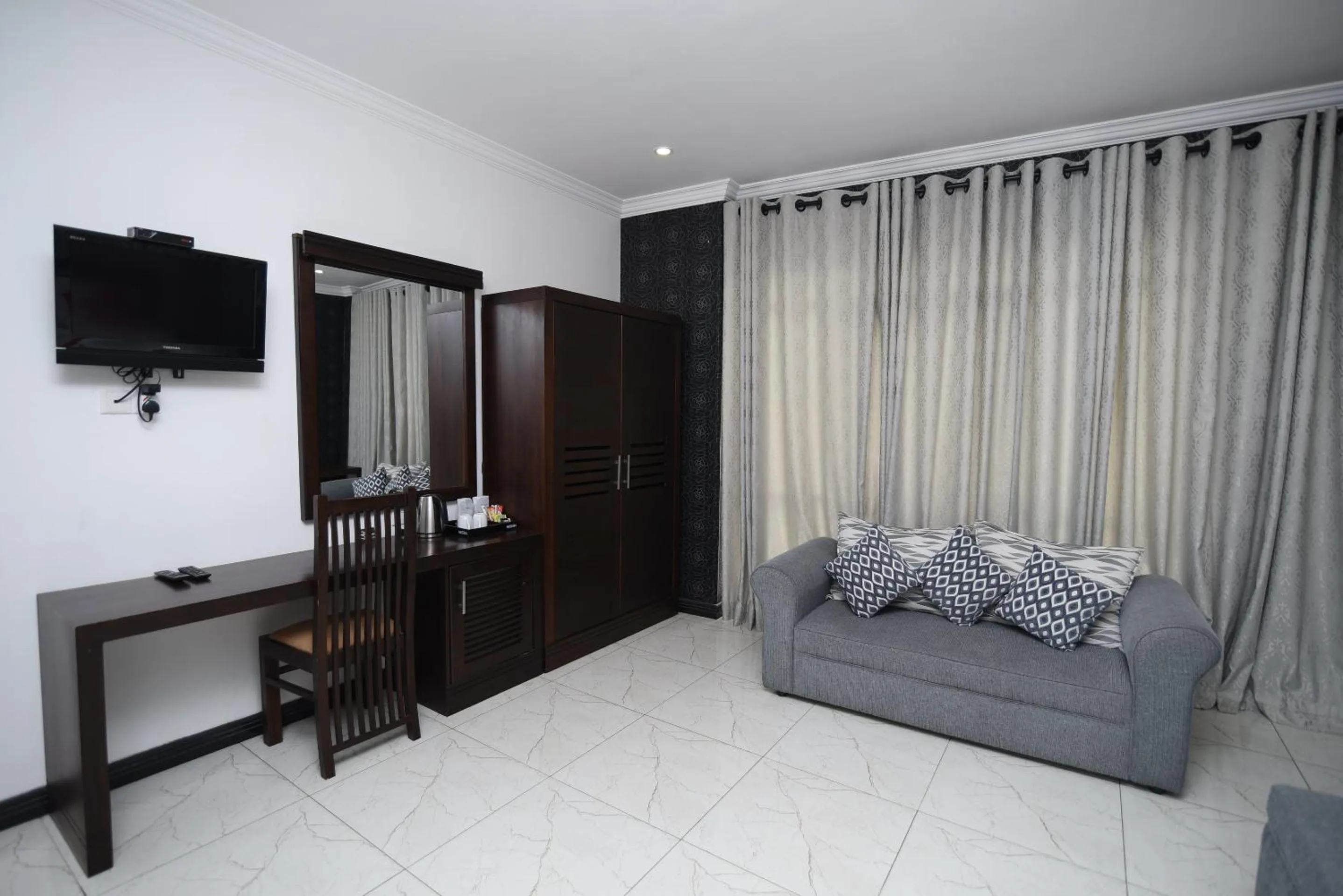 TV and multimedia, Bed in Galaxy City Hotel