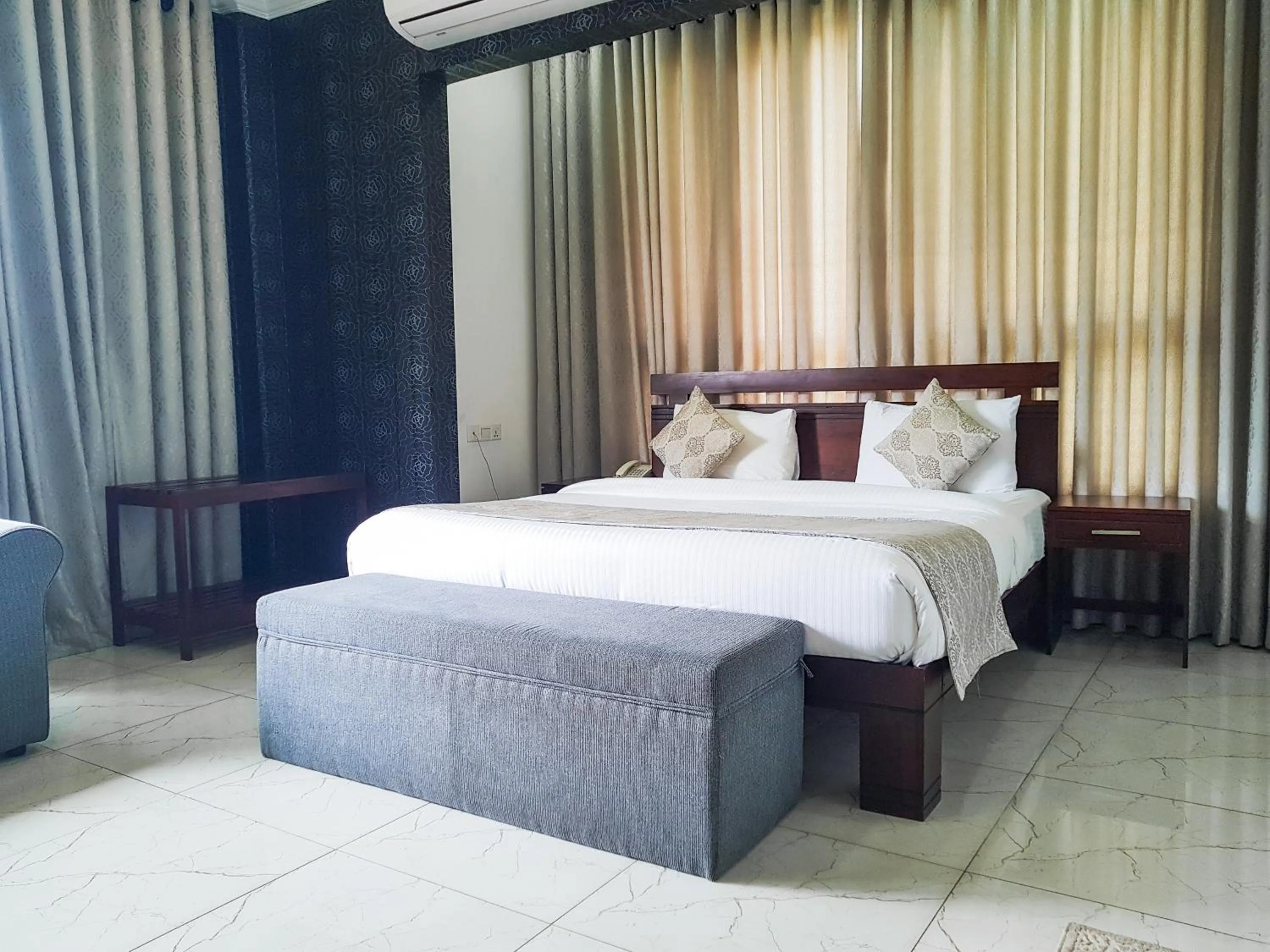 Bed in Galaxy City Hotel