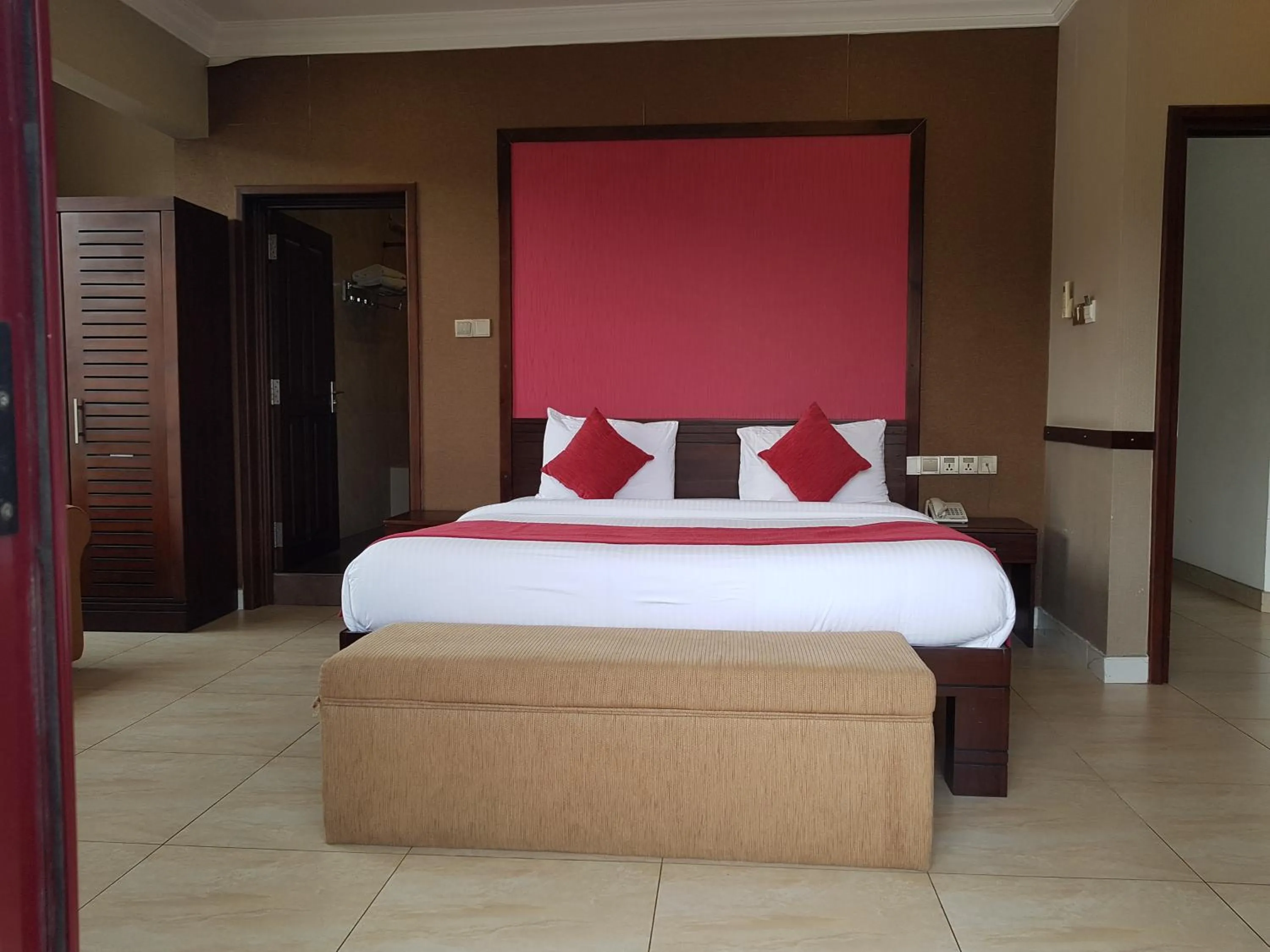 Bed in Galaxy City Hotel