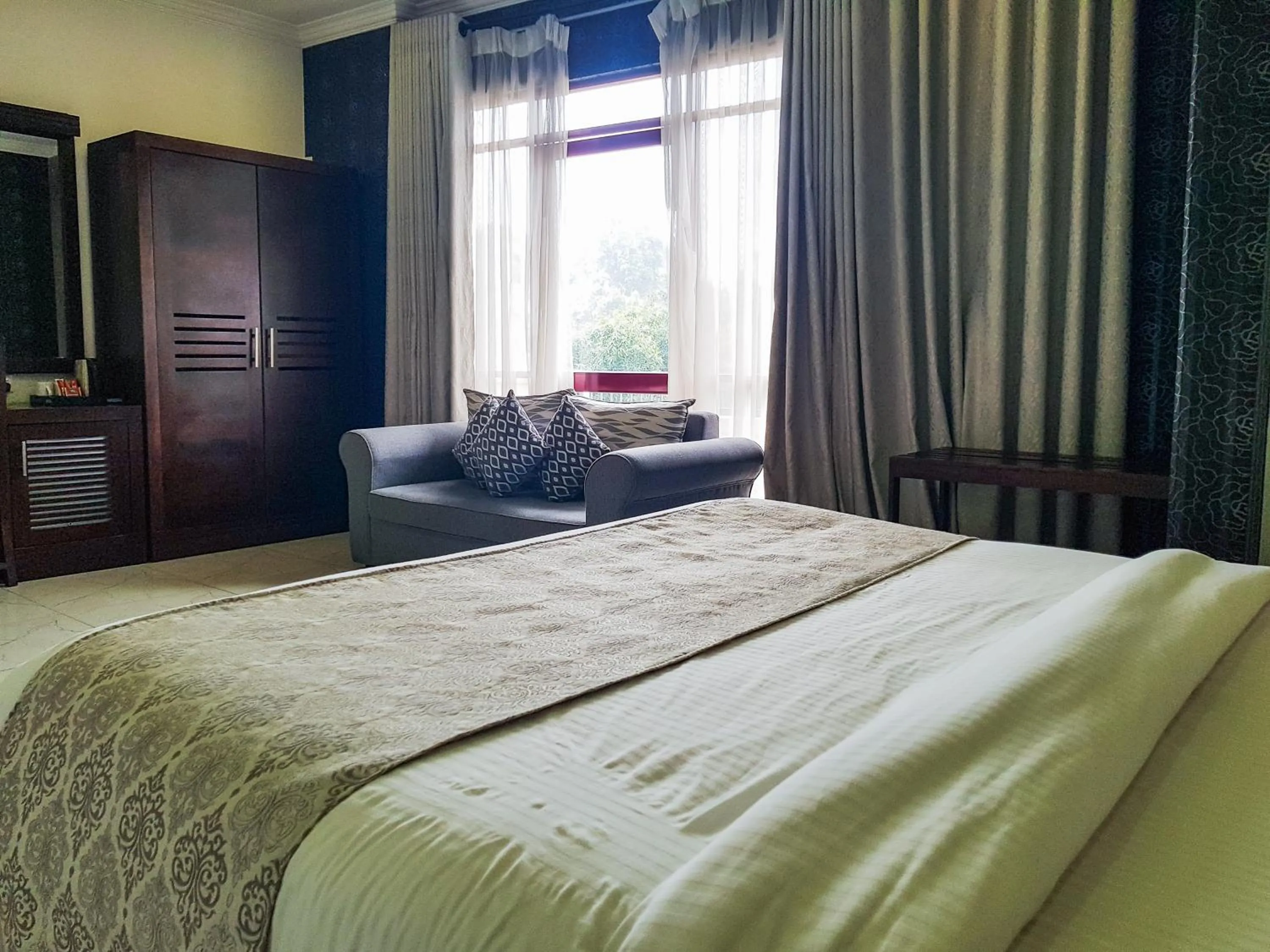 Bed in Galaxy City Hotel