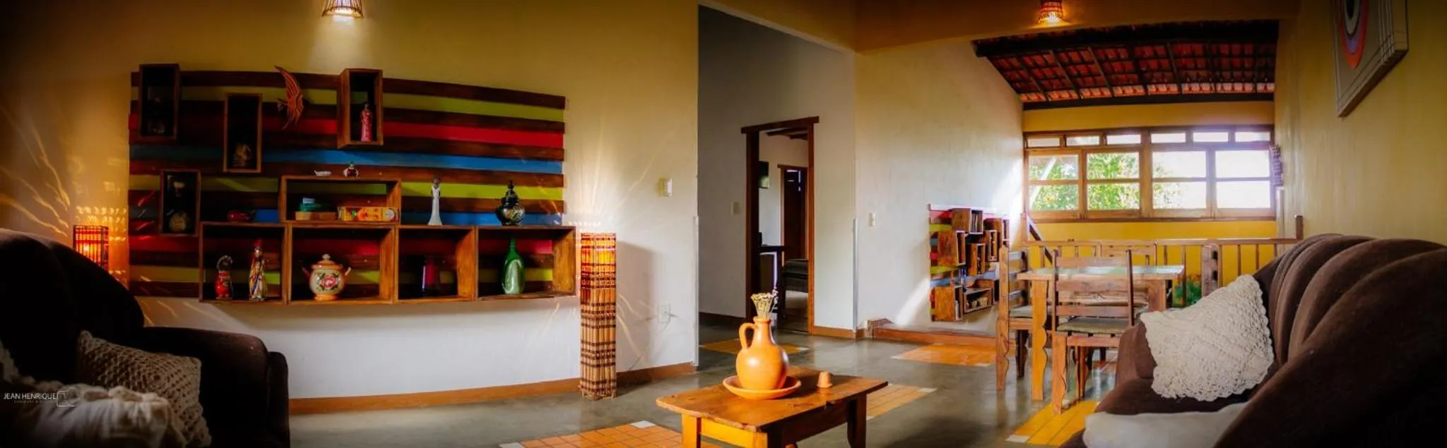 Communal lounge/ TV room in Pousada Umbudendê