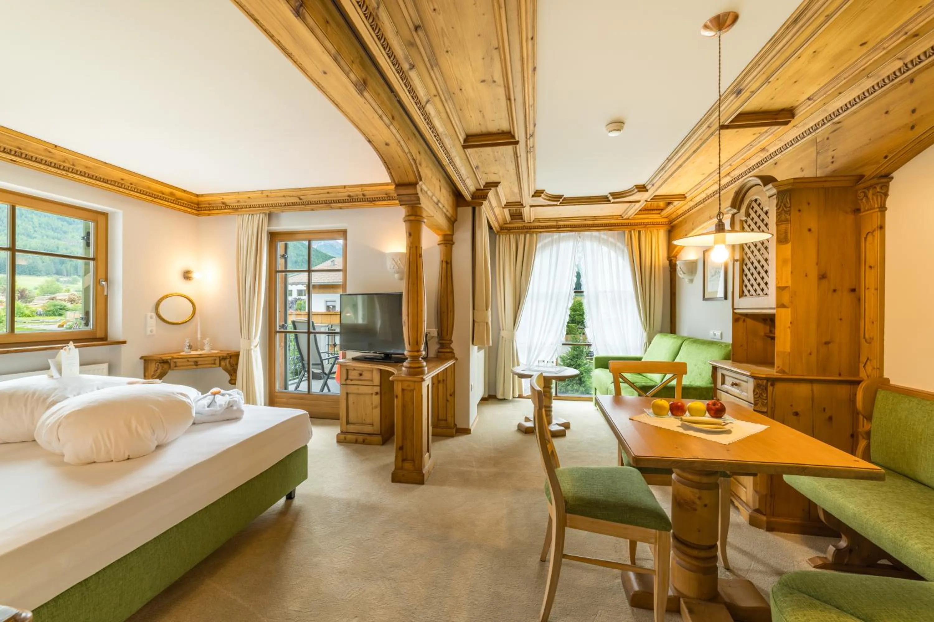 Bed in Mirabell Dolomites Hotel - Luxury Ayurveda & Spa