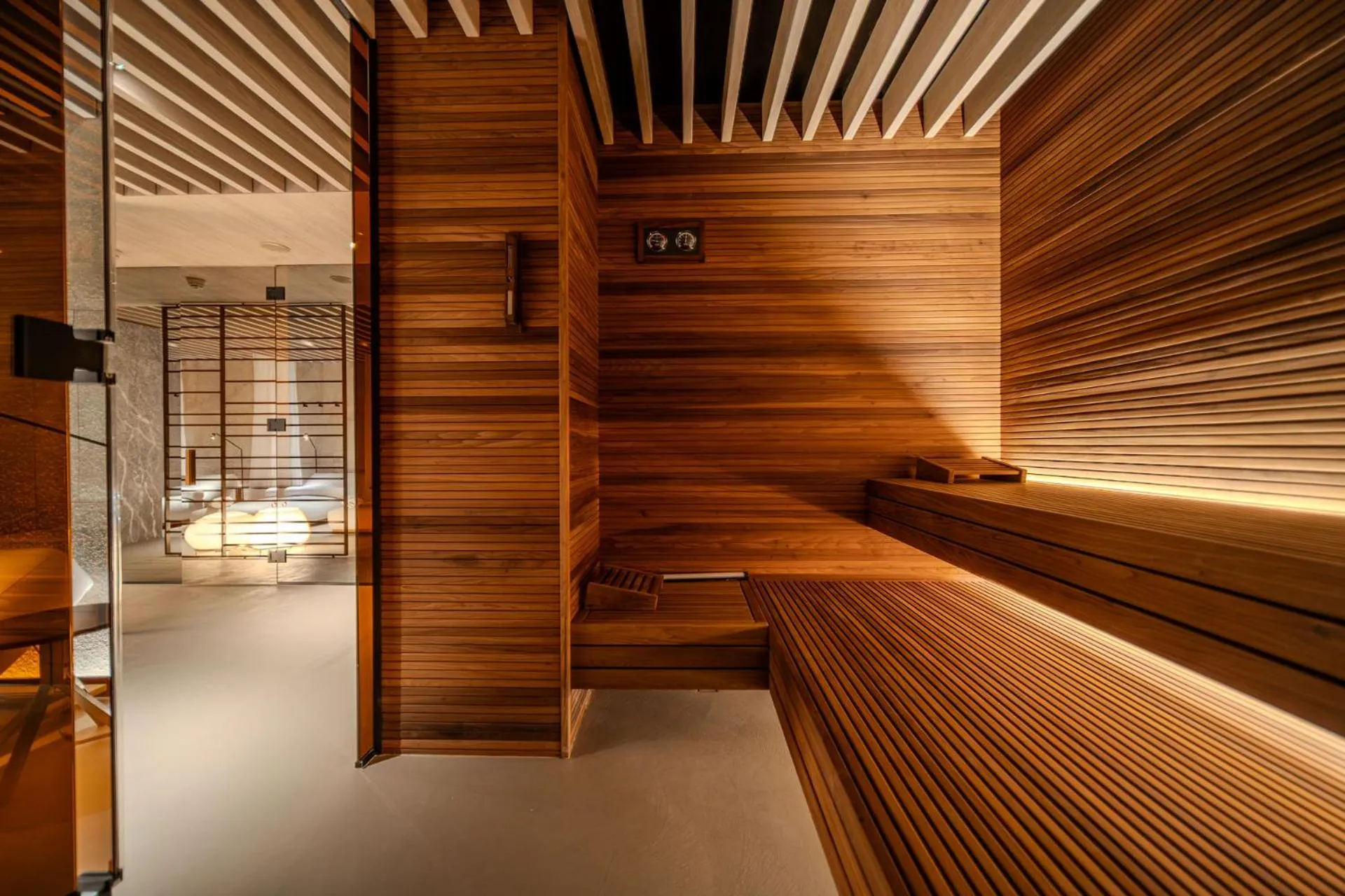 Sauna in Grand Hotel Duchi d'Aosta