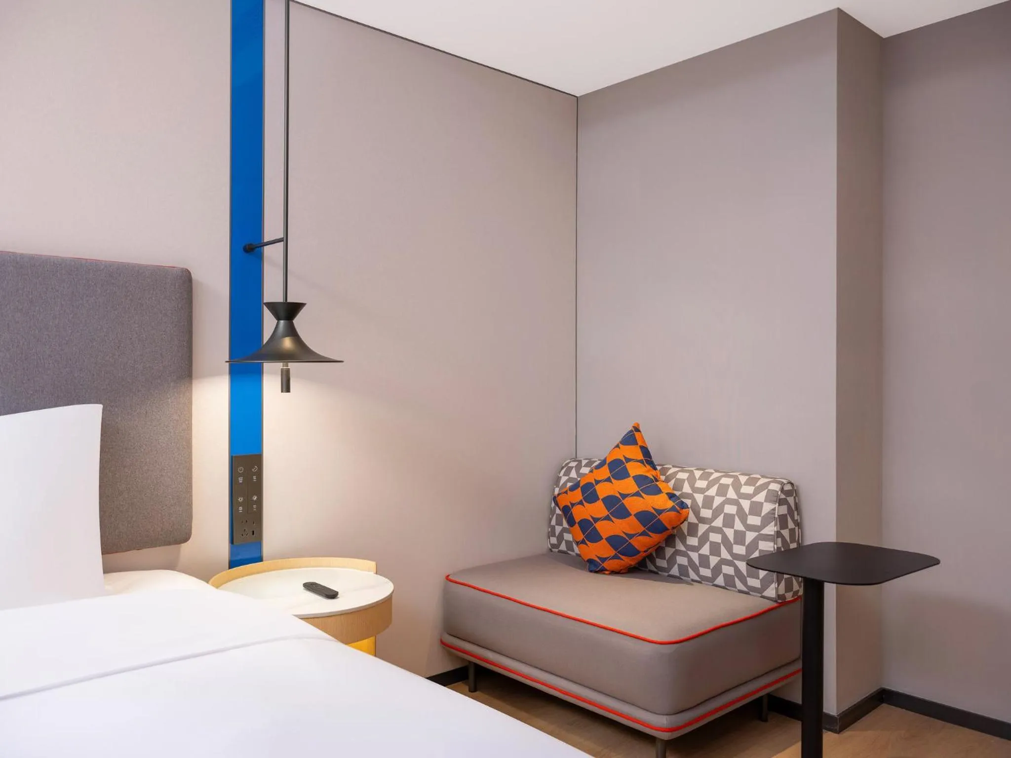 Photo of the whole room, Bed in Holiday Inn Express Rizhao Oriental Colorful City