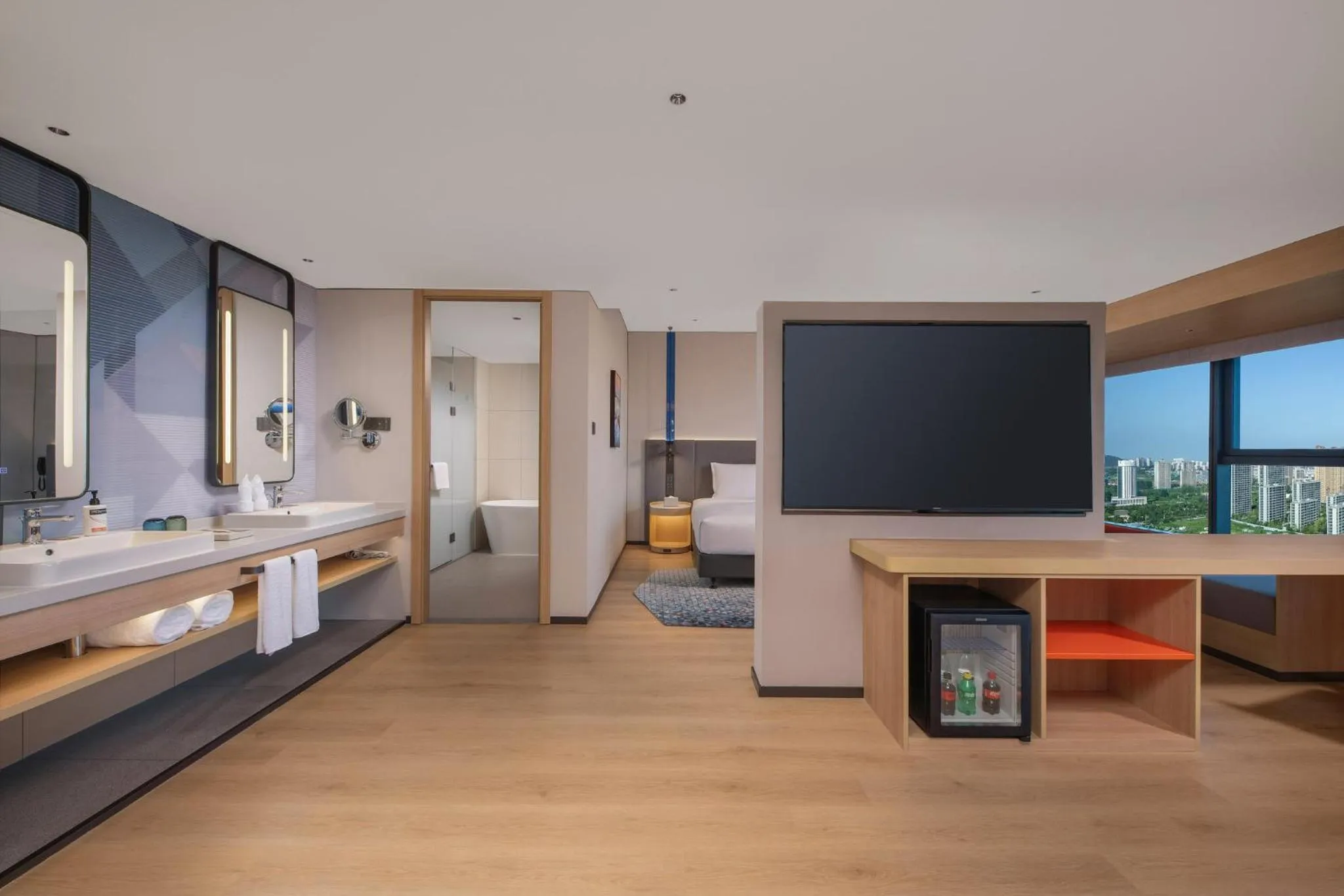 Photo of the whole room in Holiday Inn Express Rizhao Oriental Colorful City