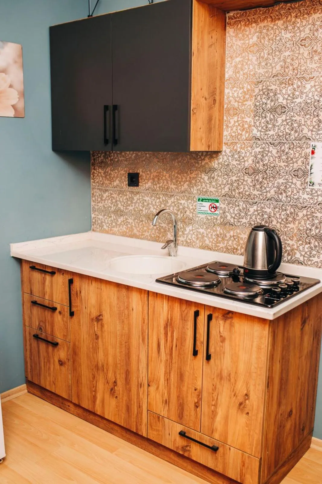 Kitchen or kitchenette in Ekinoks Hotel