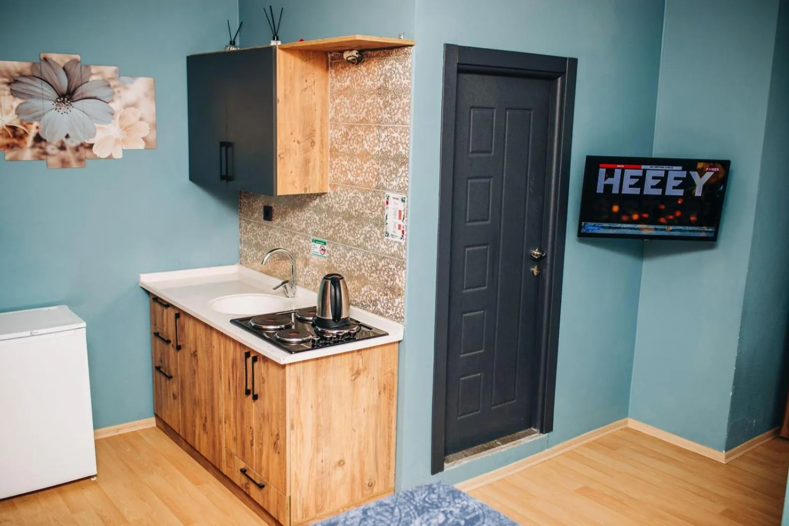 Kitchen or kitchenette in Ekinoks Hotel