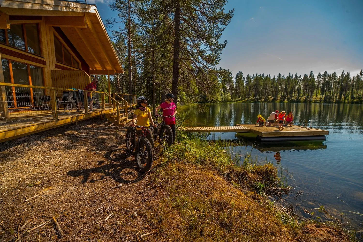 Cycling in Pinetree Lodge