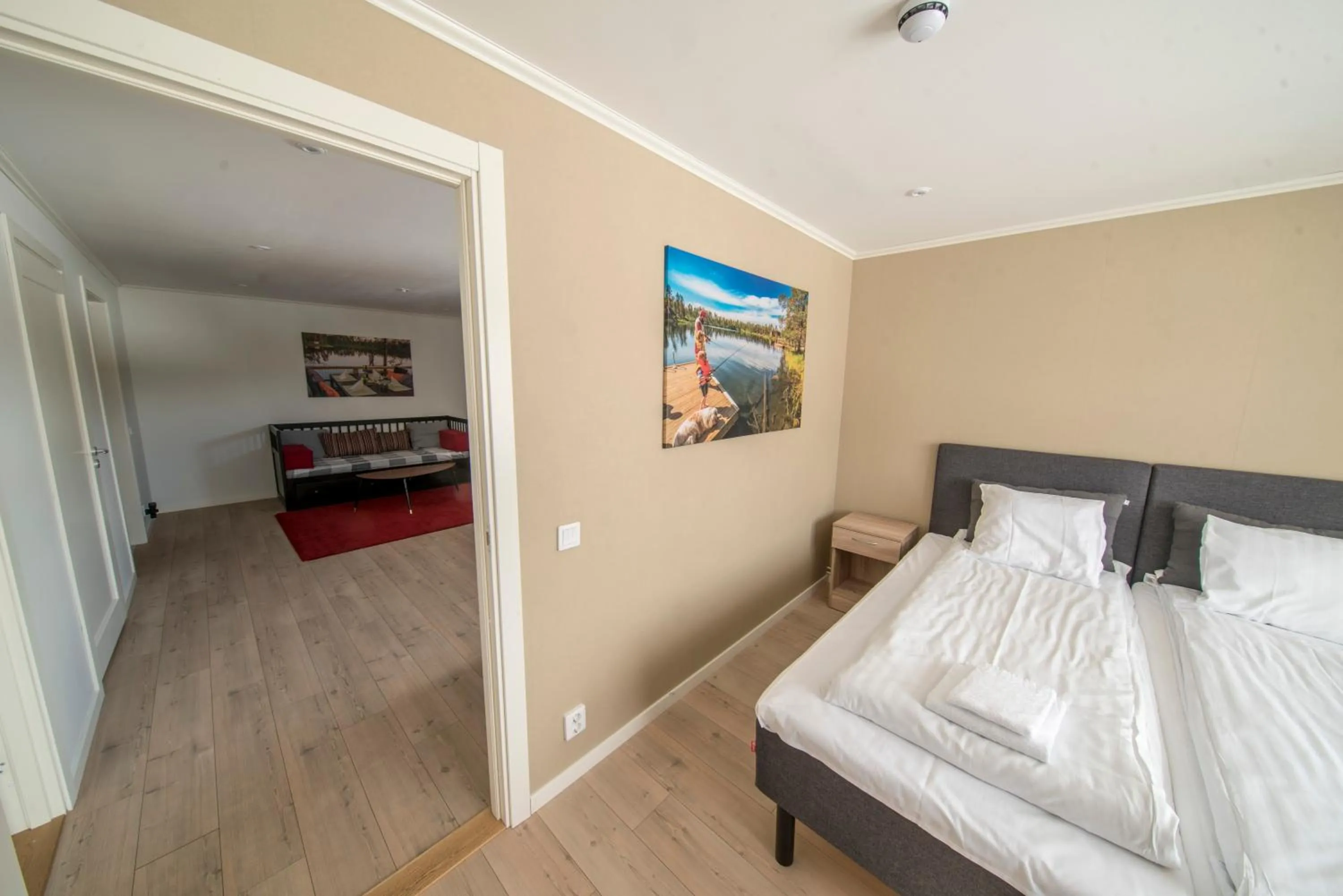 Bed in Pinetree Lodge