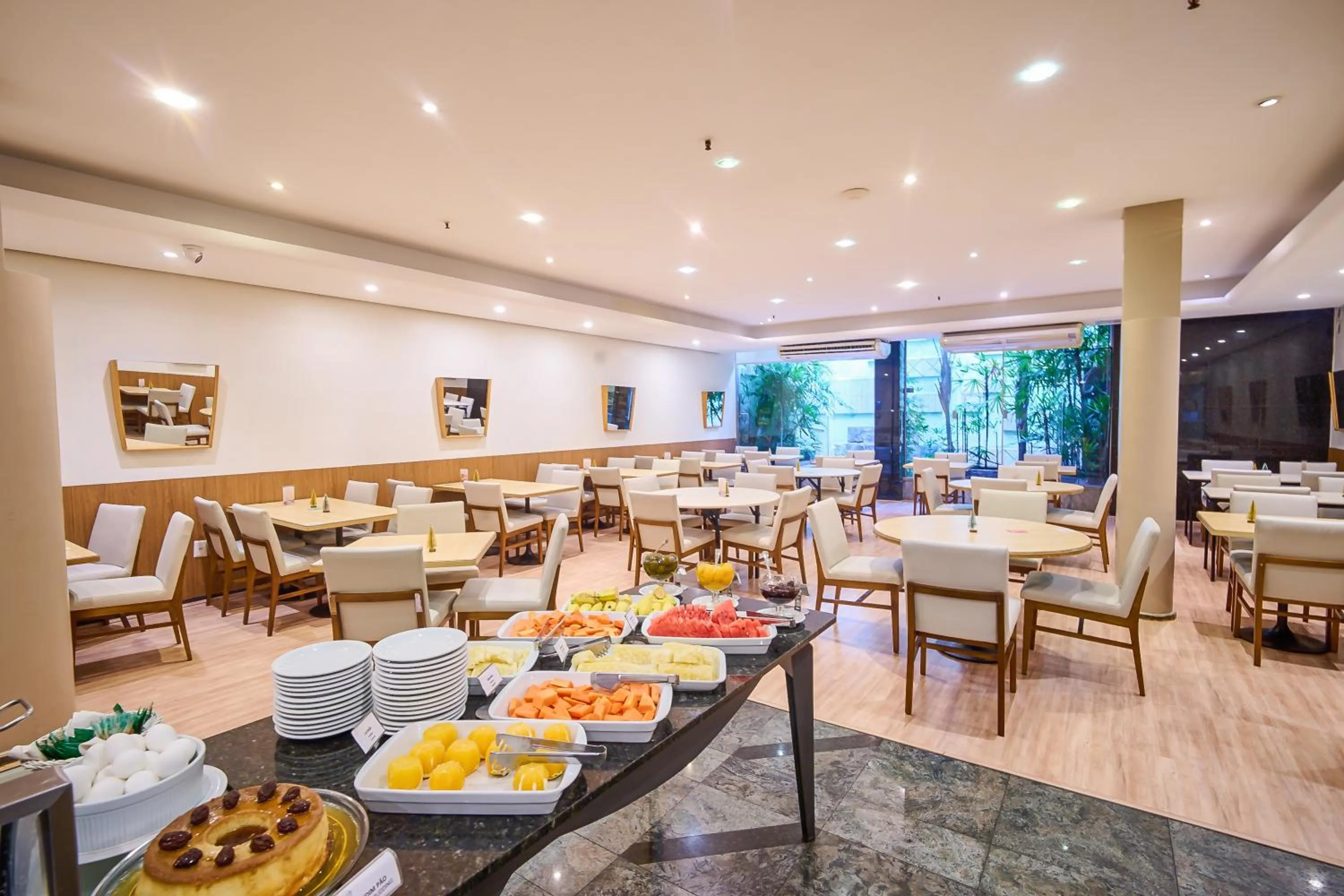 Breakfast in South American Copacabana Hotel