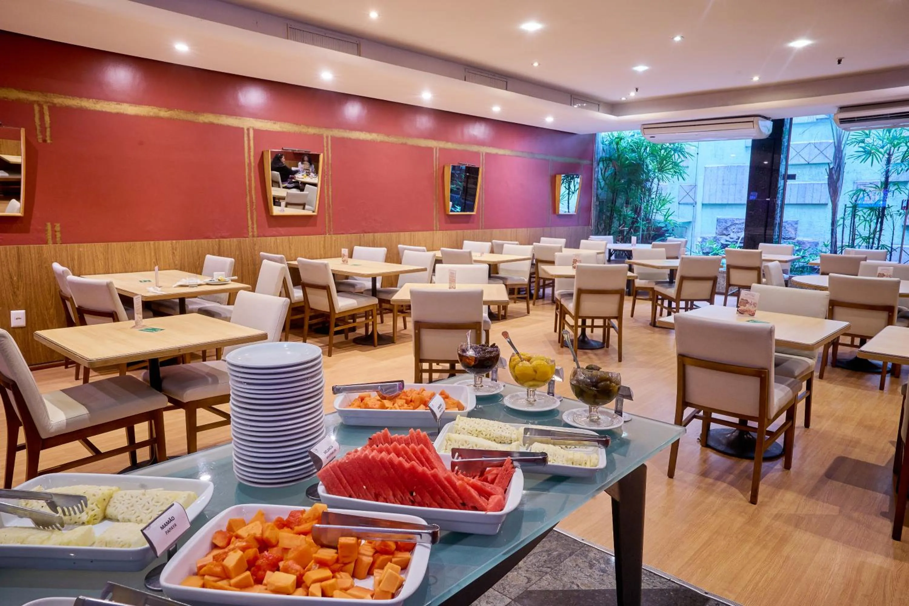 Breakfast in South American Copacabana Hotel