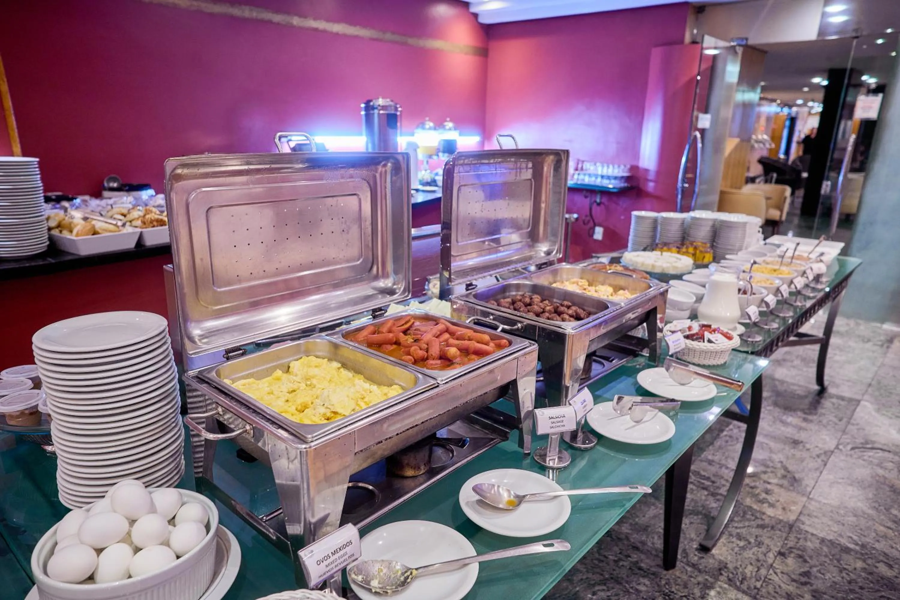 Breakfast in South American Copacabana Hotel