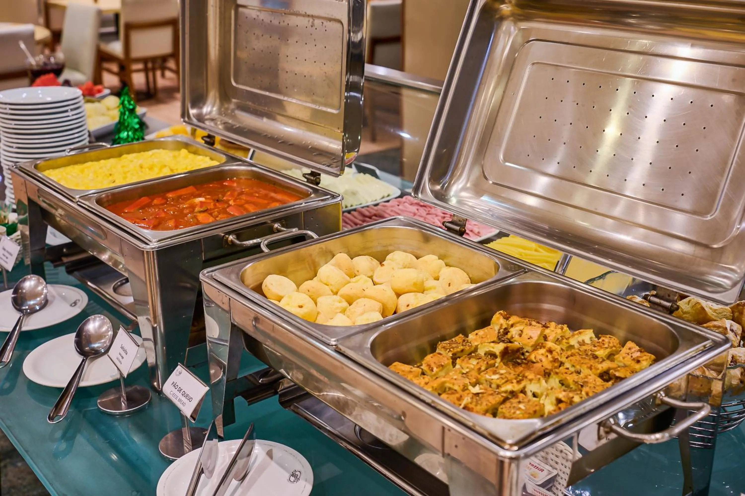 Breakfast in South American Copacabana Hotel