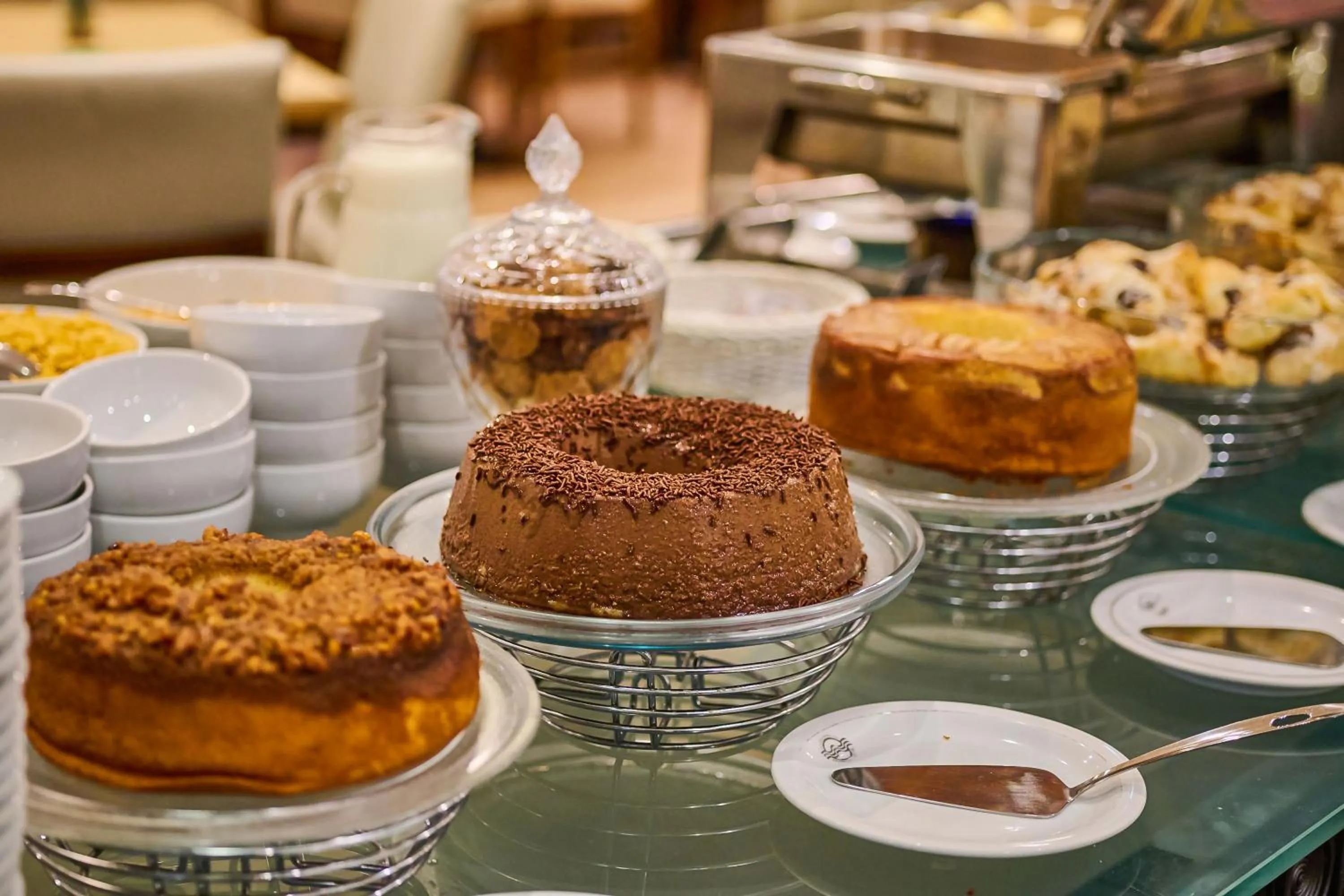 Breakfast in South American Copacabana Hotel