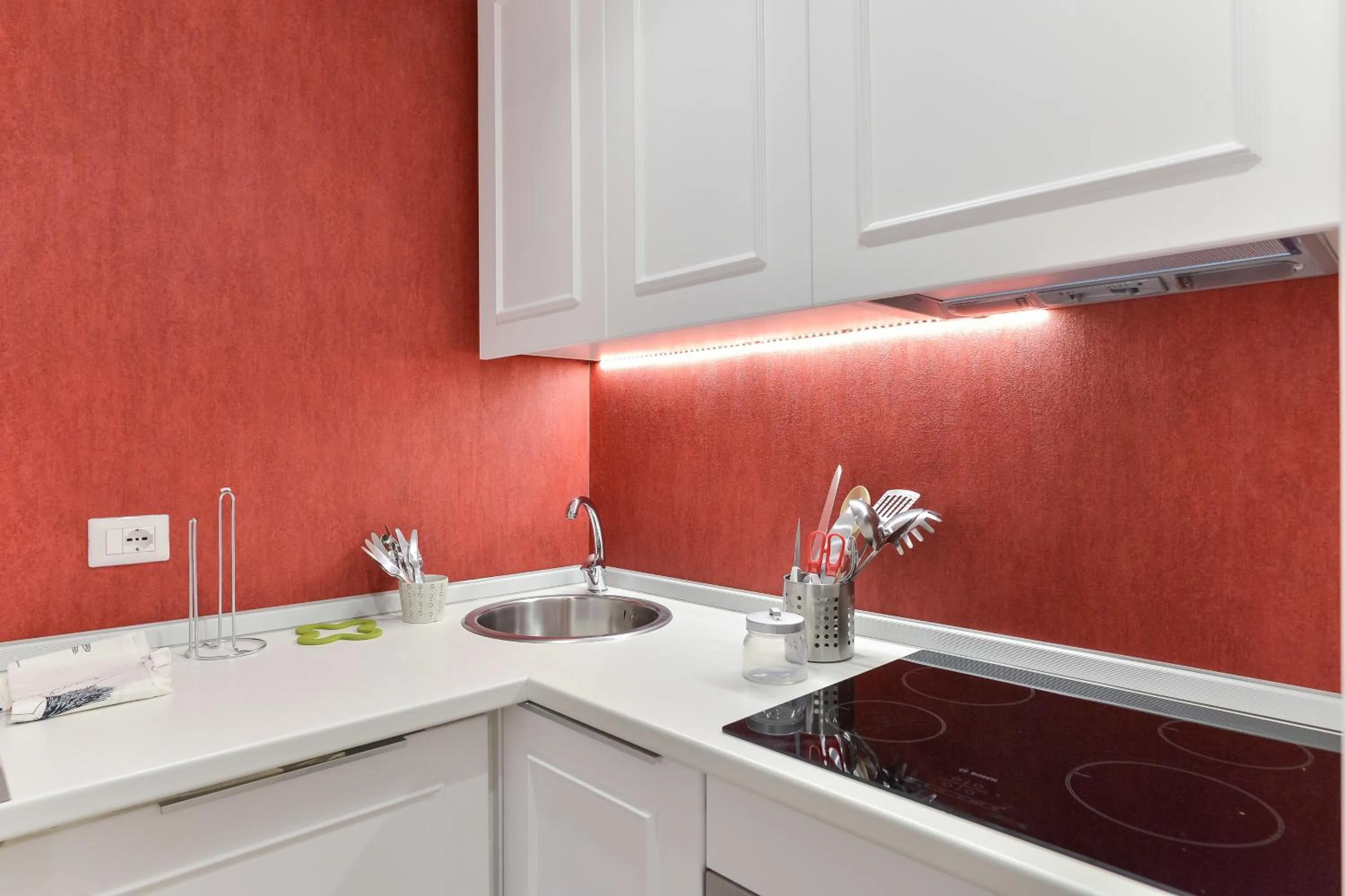 Kitchen or kitchenette in EVE Luxury Apartments Pantheon