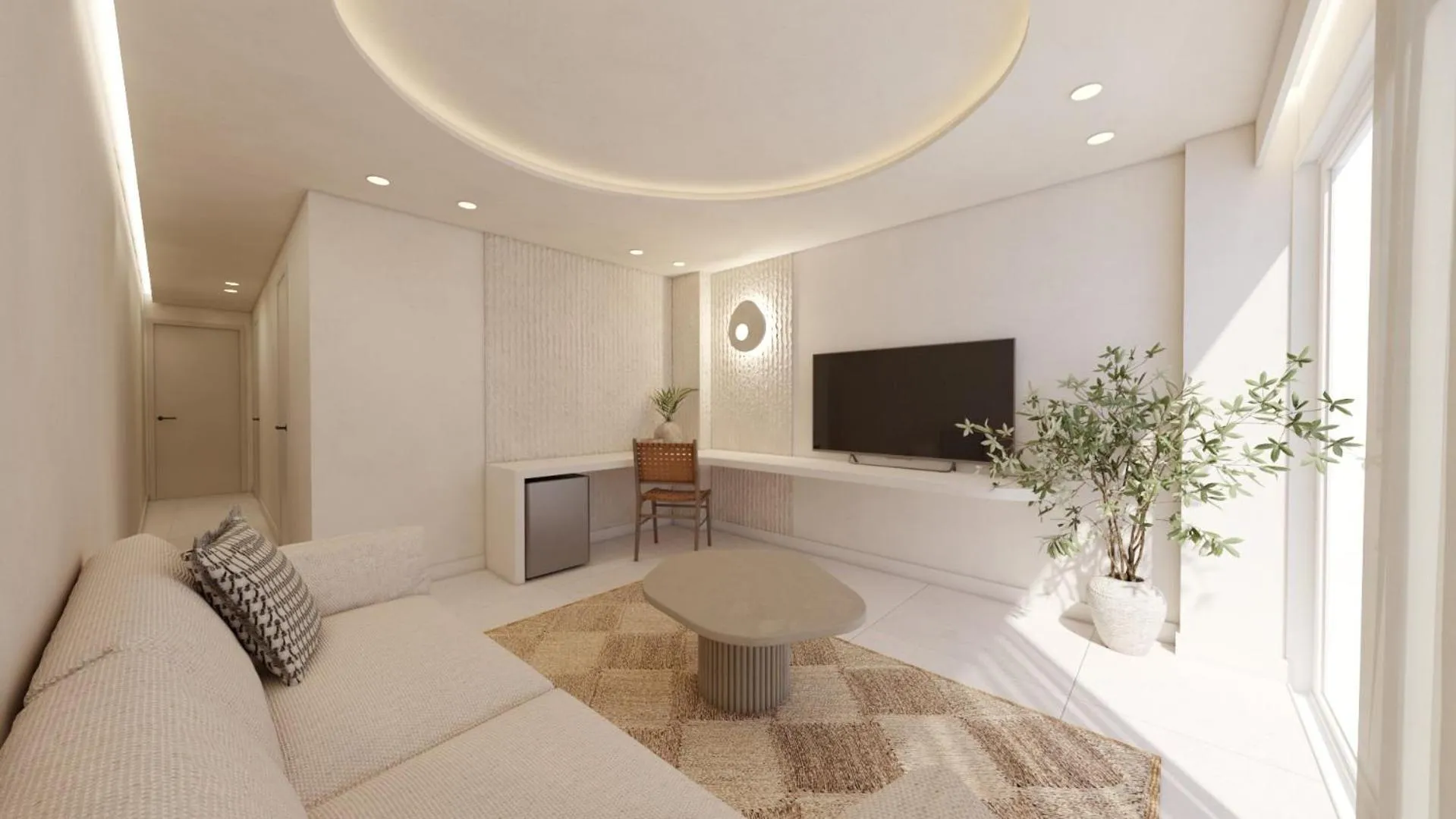 Living room in Hotel Sahara Playa