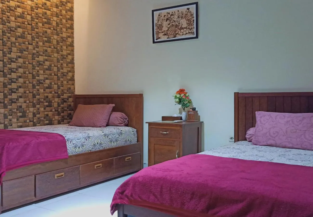 Bed in Ndalem Winie Asri