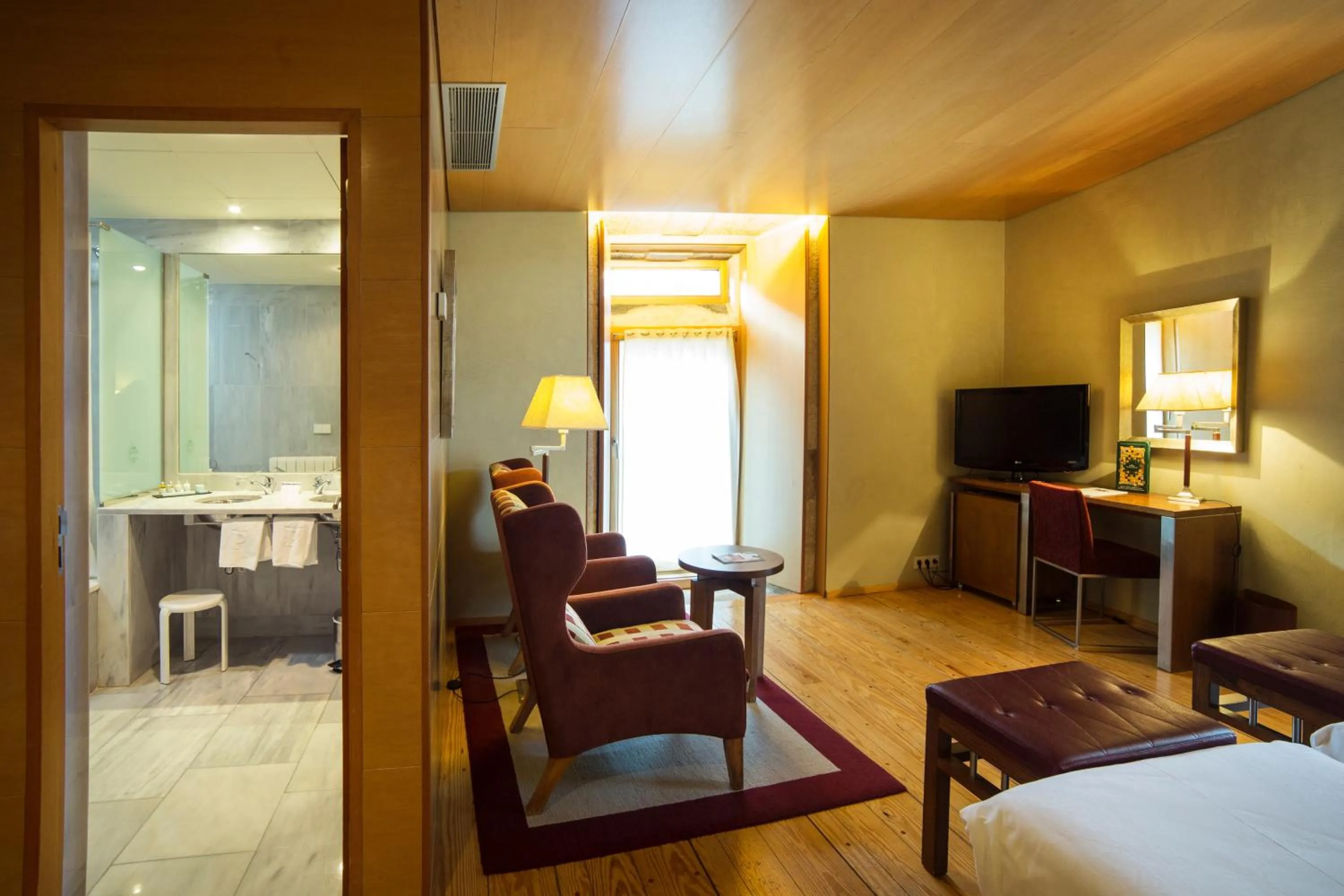 Decorative detail, Bed in Parador de Santo Estevo