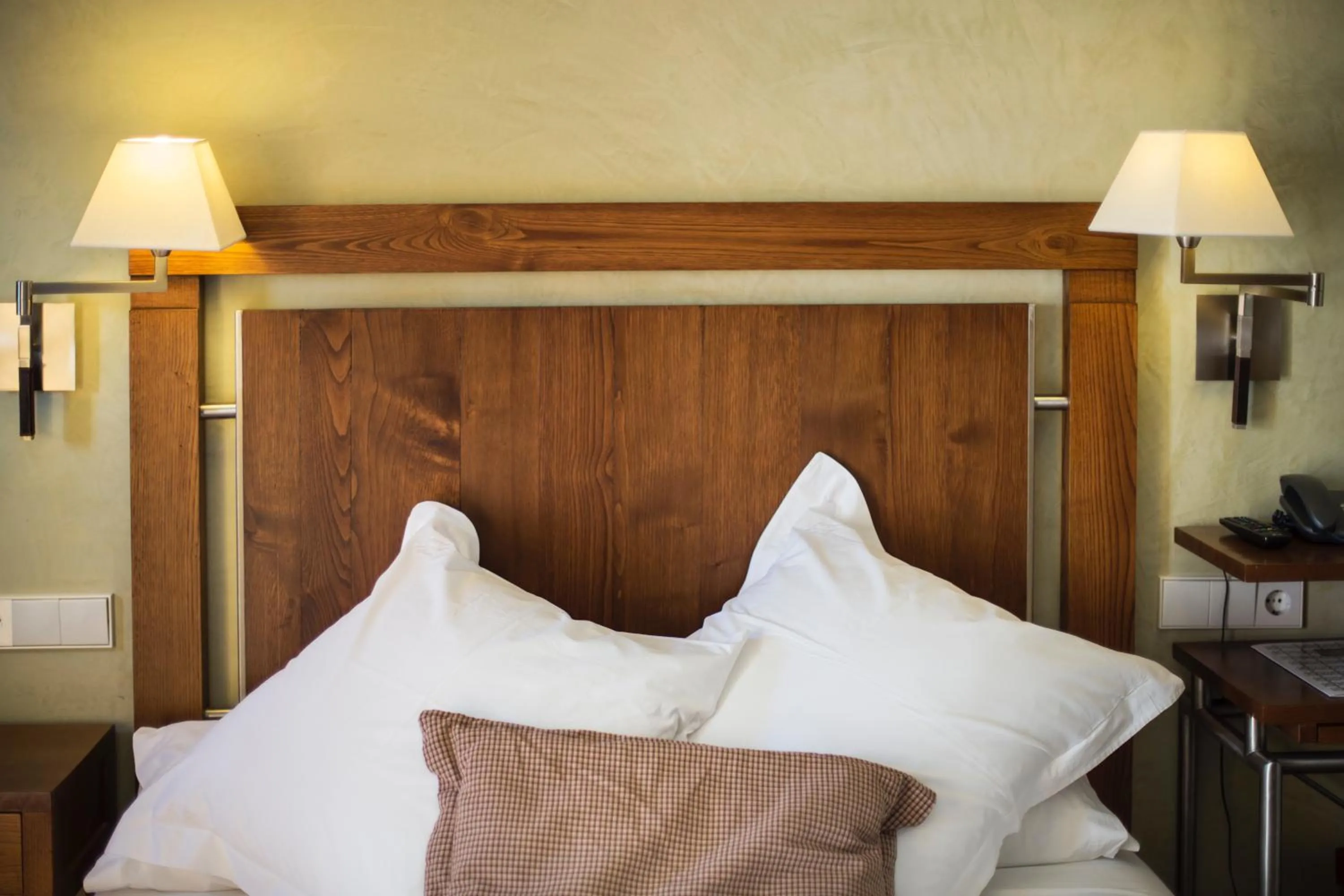 Decorative detail, Bed in Parador de Santo Estevo