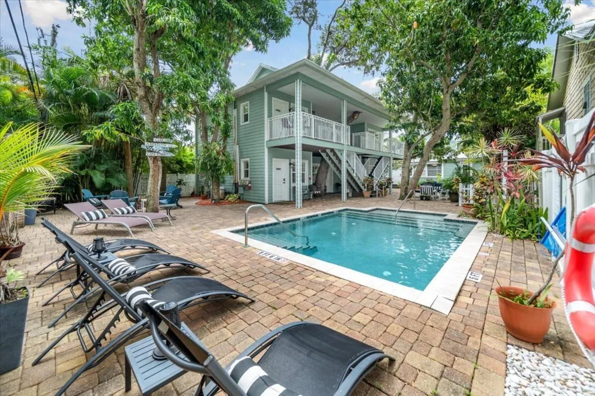 Pool view in SeaGlass Inn Bed and Breakfast