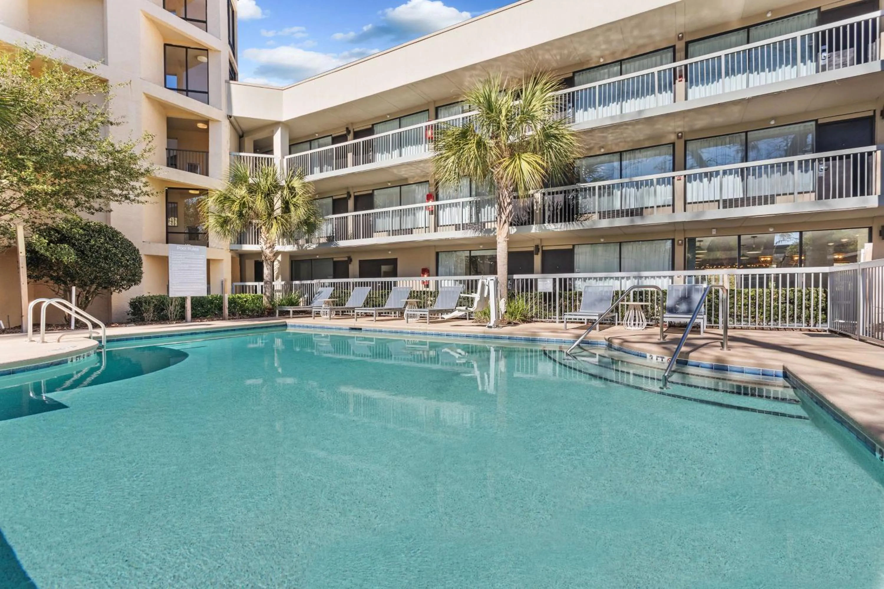 Pool view in Best Western Ocean Breeze Inn