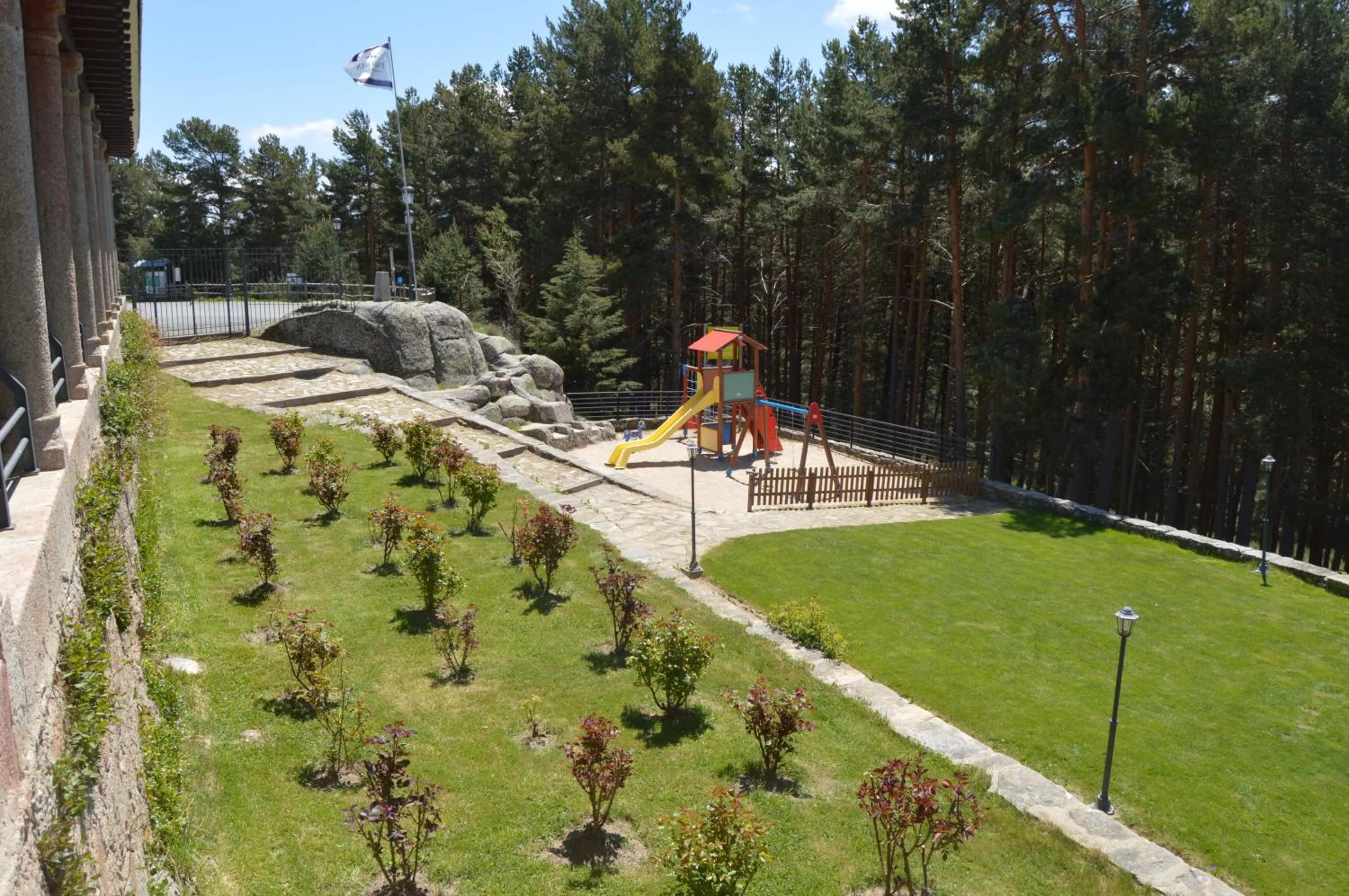 Children play ground in Parador de Gredos