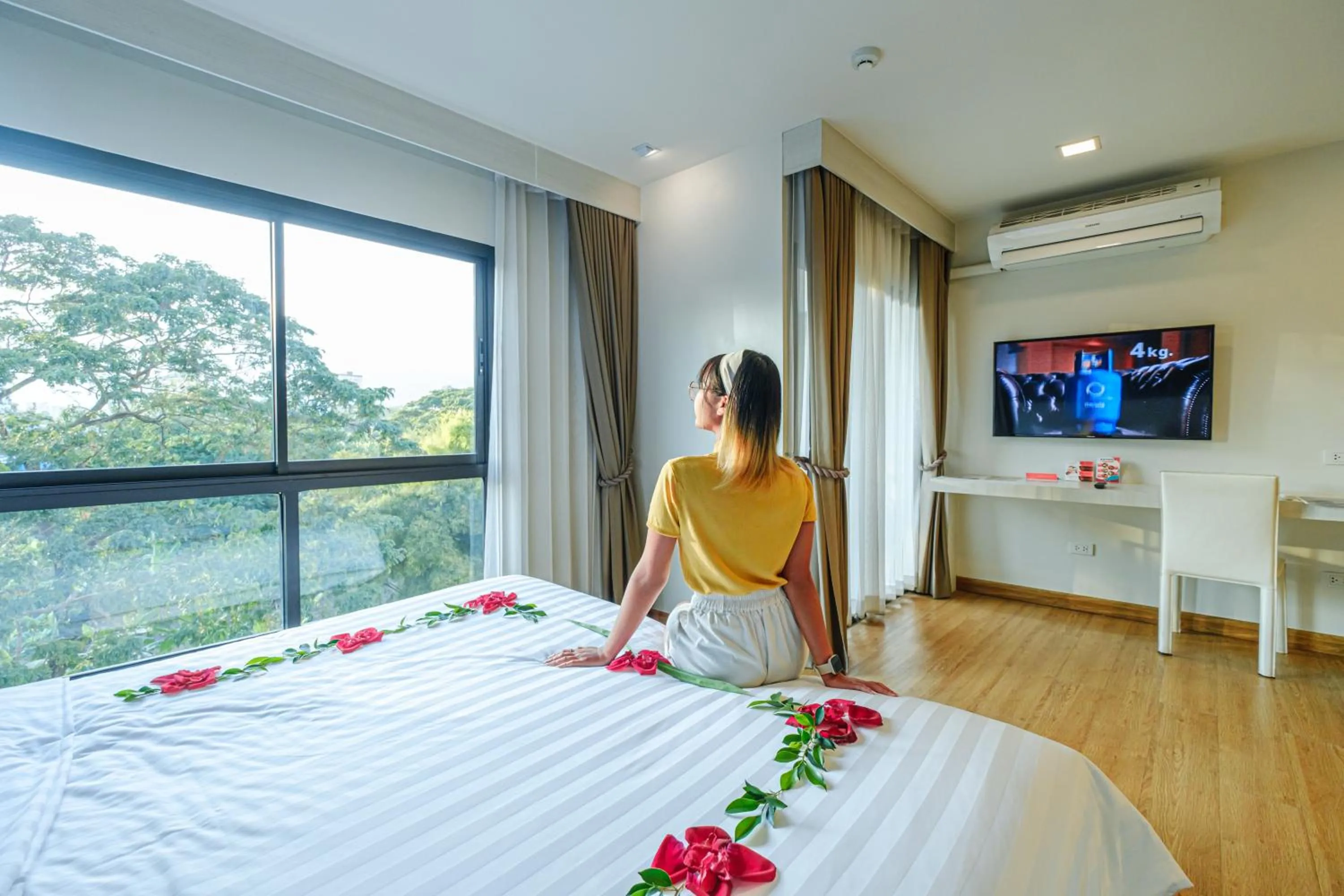 View (from property/room), Bed in Cmor Nimman by Recall Hotels