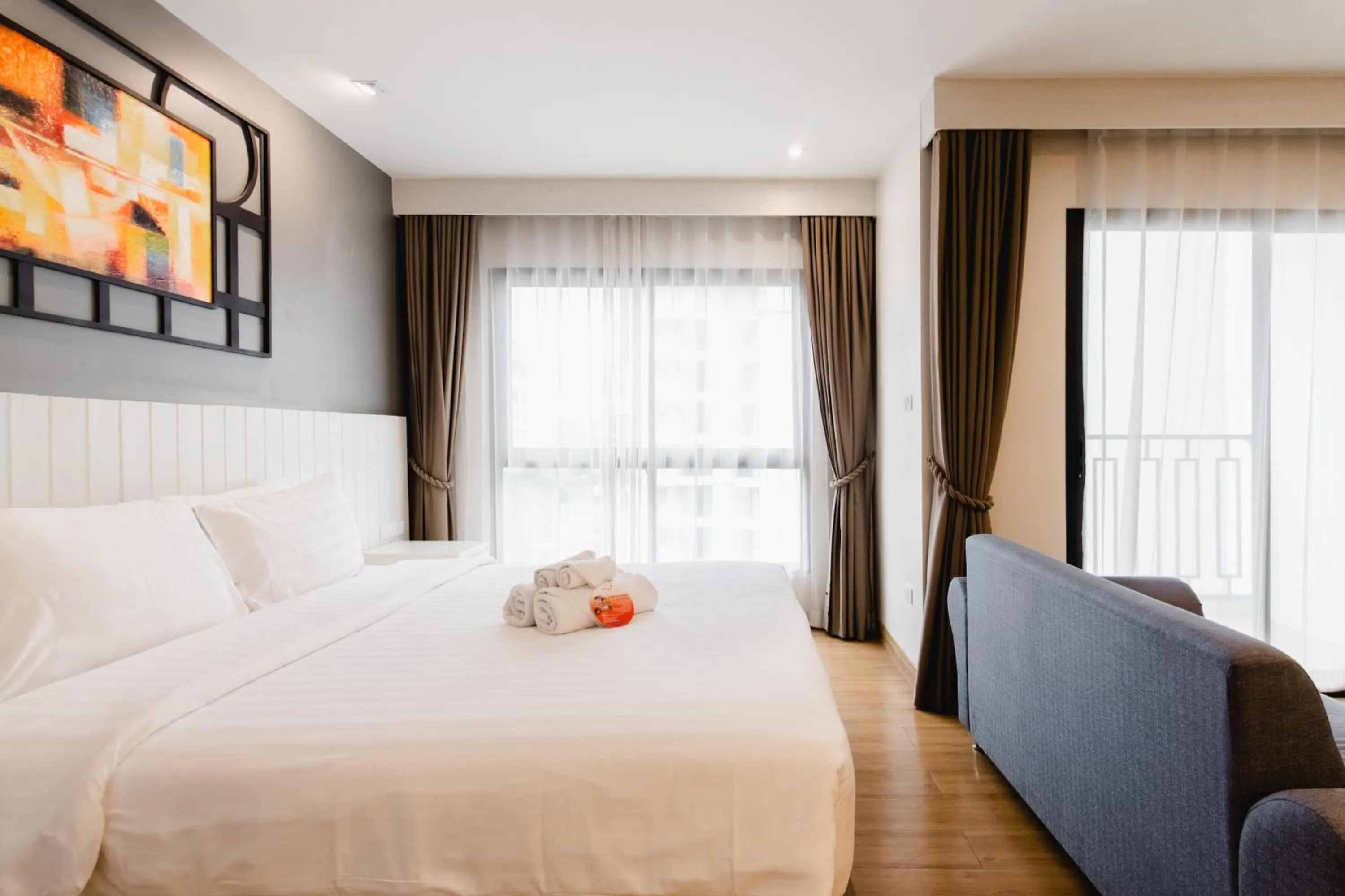 Bedroom, Bed in Cmor Nimman by Recall Hotels