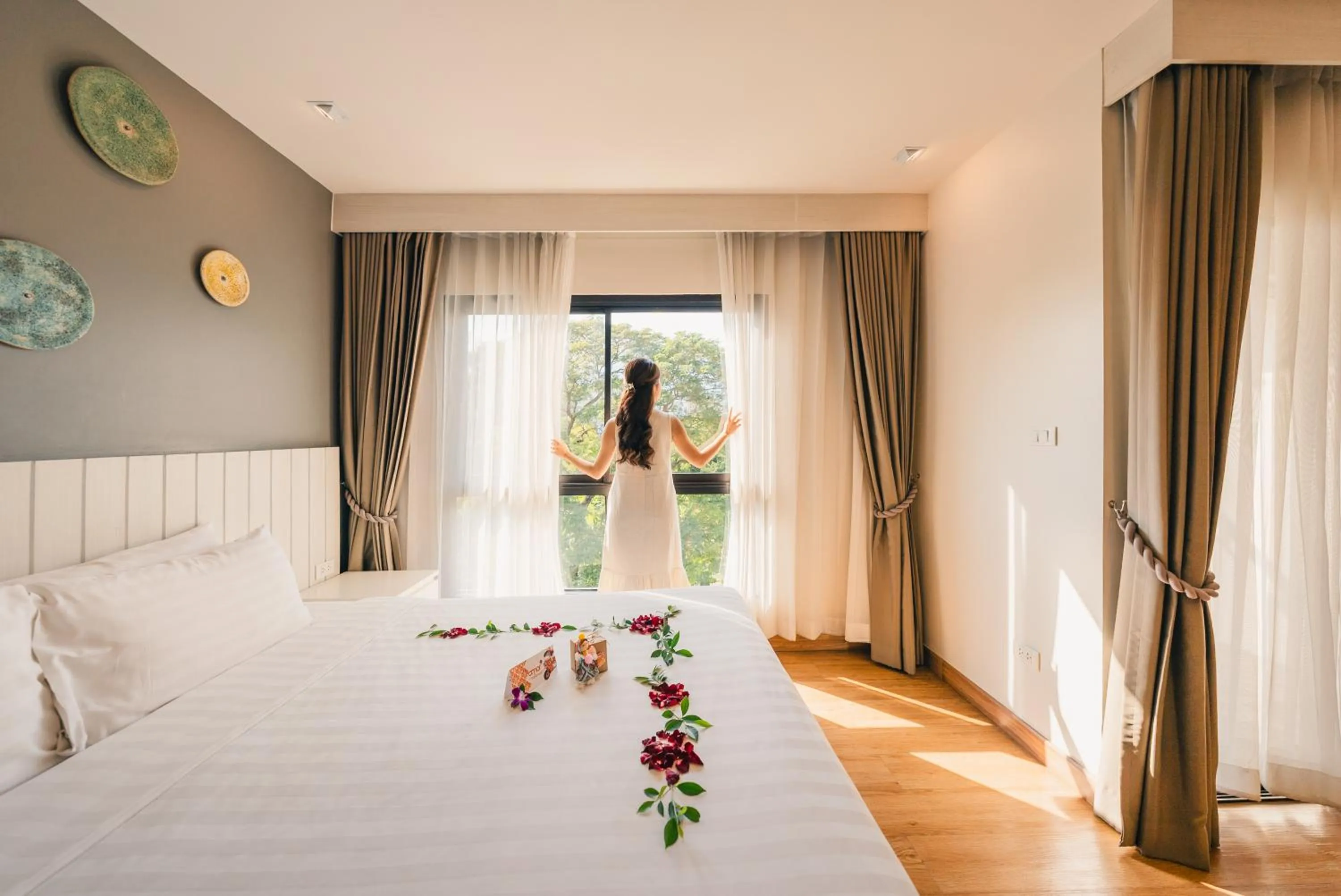 View (from property/room), Bed in Cmor Nimman by Recall Hotels