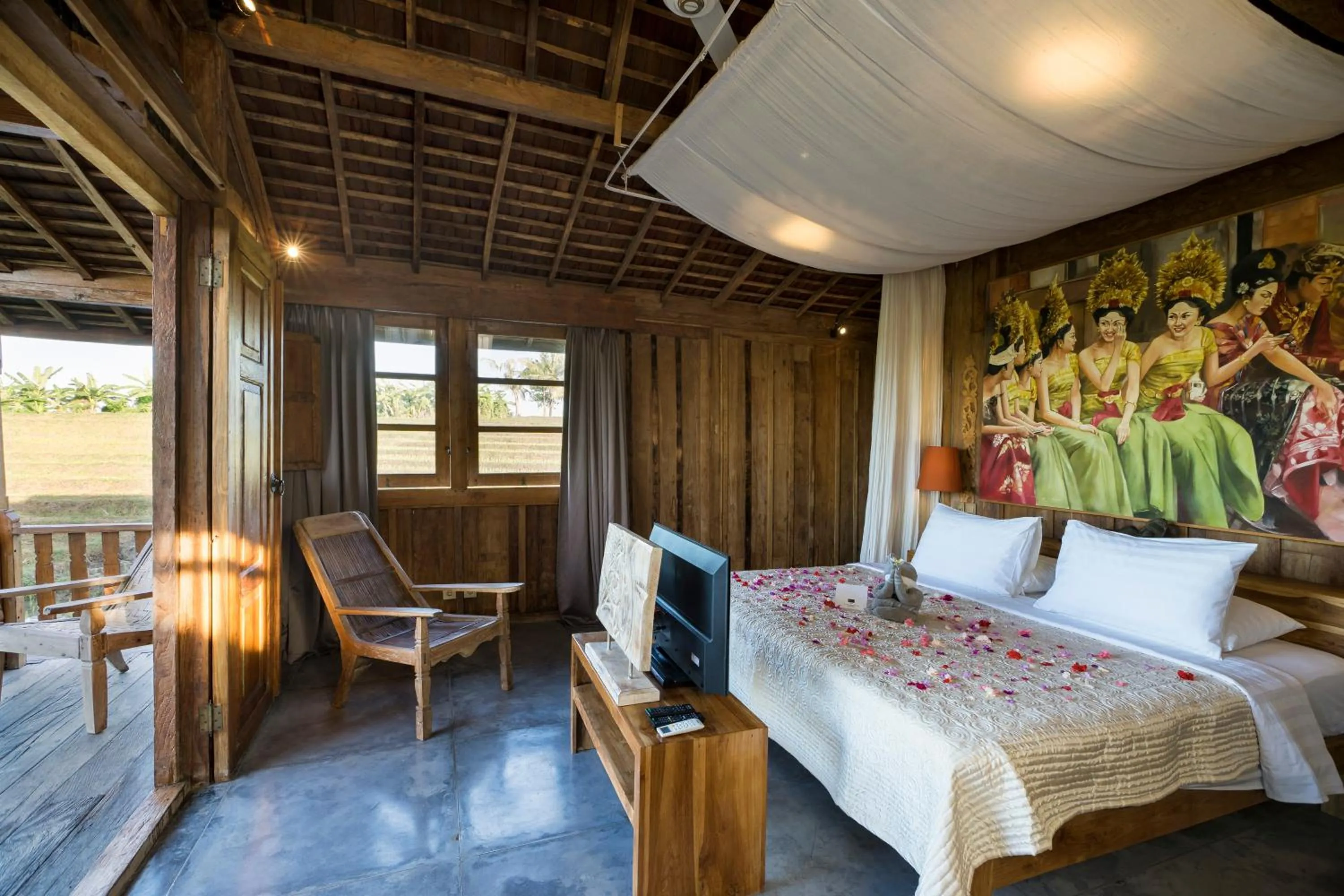 Bed in Alami Boutique Villas & Resort