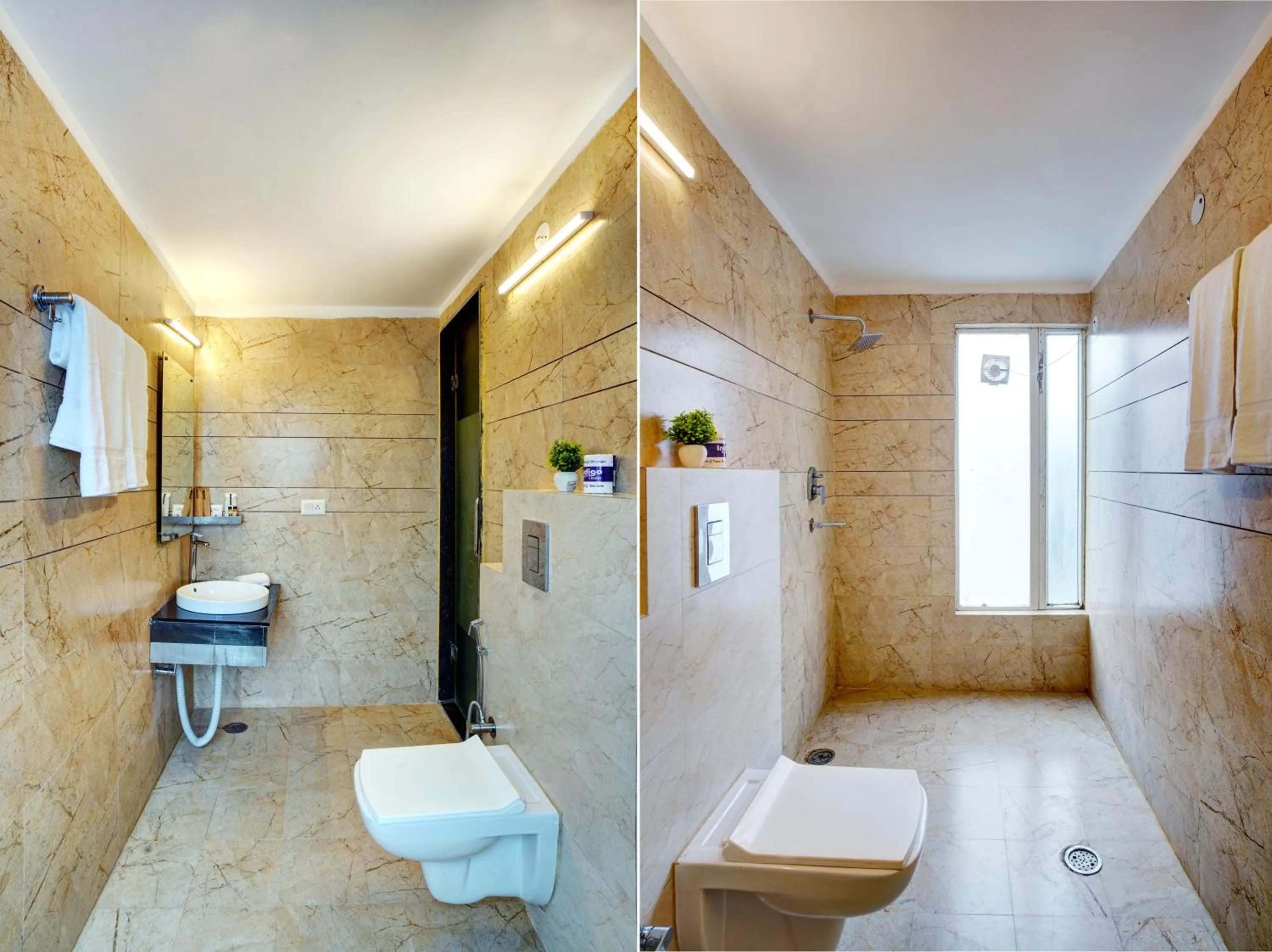 Shower in Hotel Cabana 5 Mins Walking Distance From NDLS Station