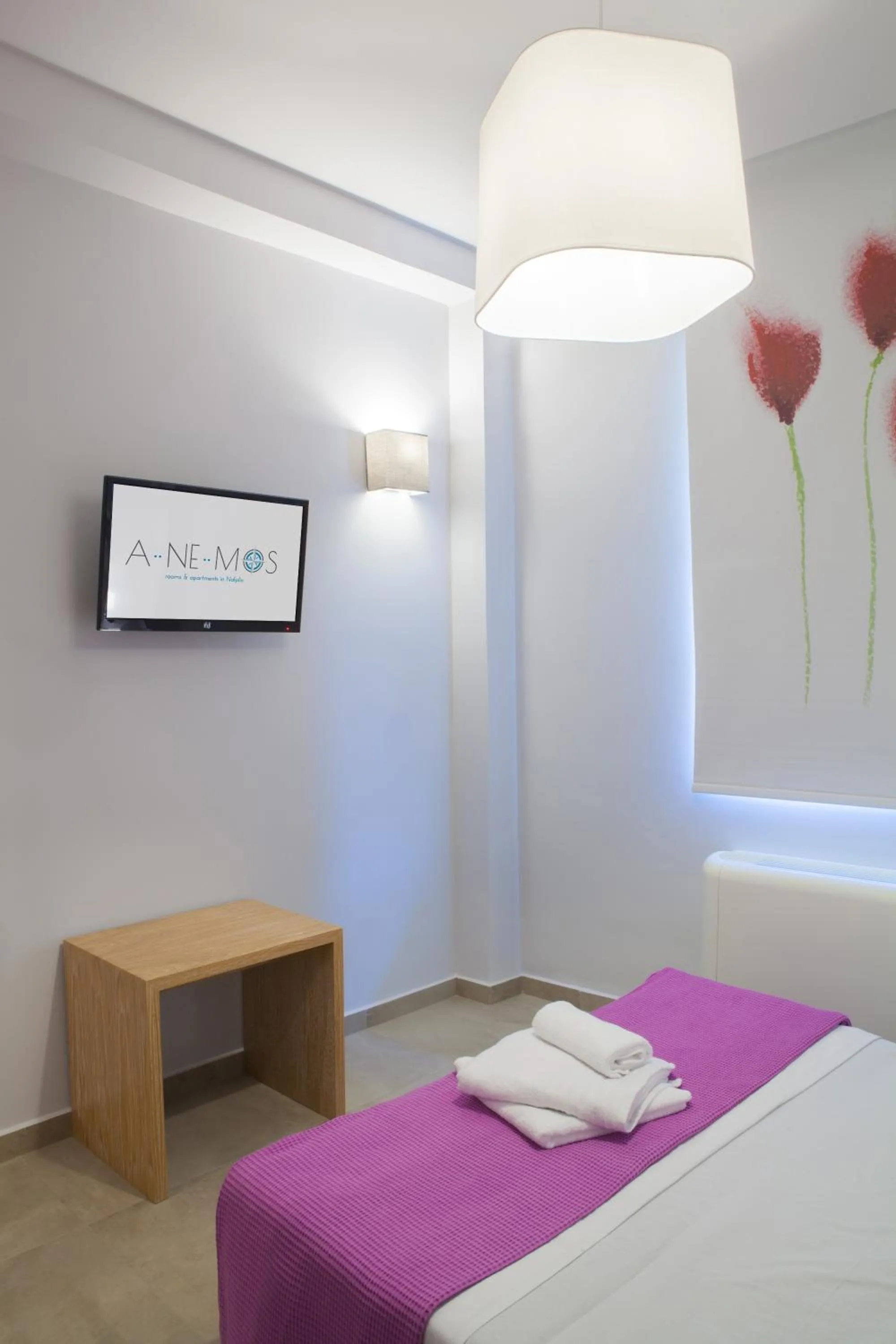 Coffee/tea facilities, Bed in Anemos Rooms & Apartments