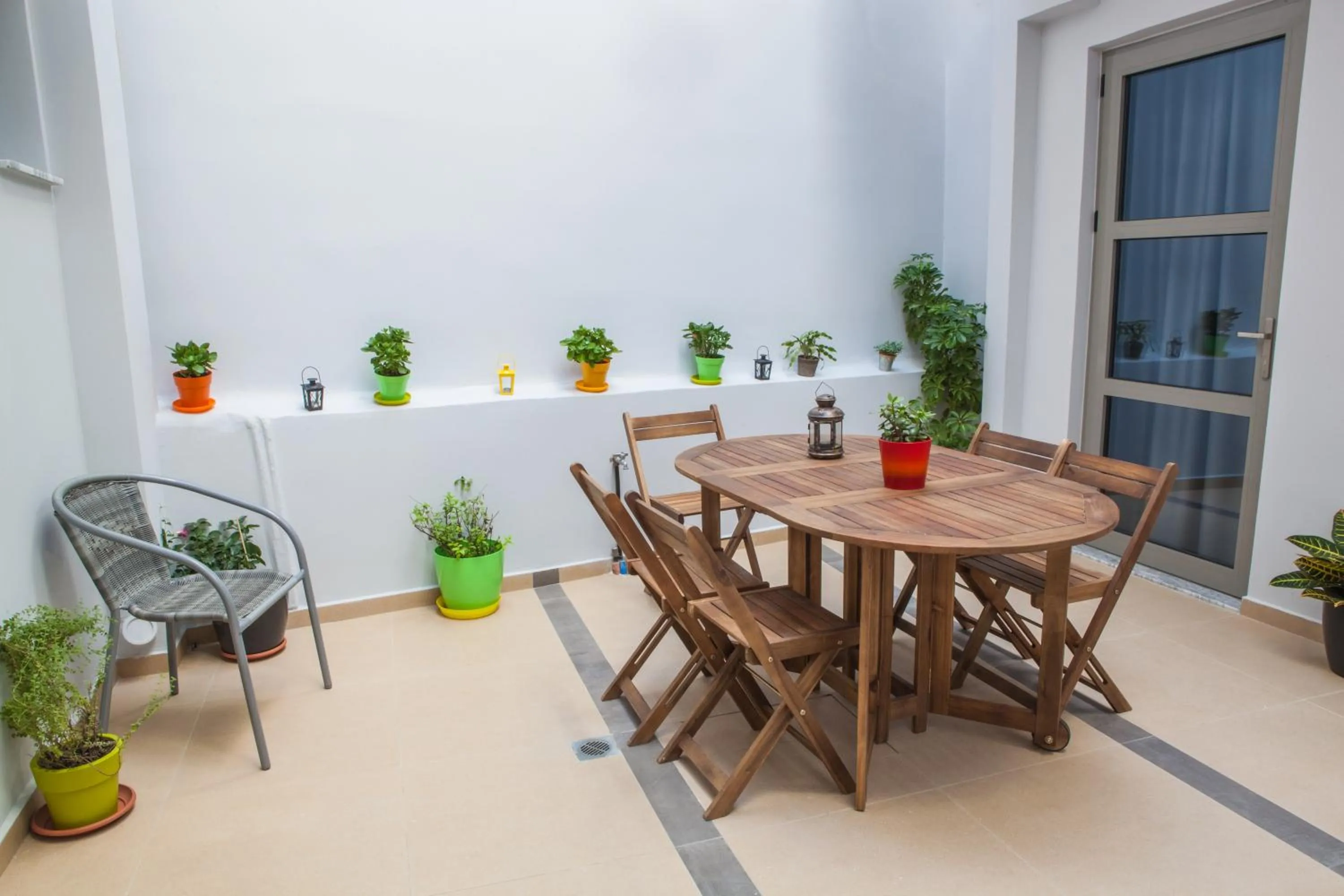 Balcony/Terrace in Anemos Rooms & Apartments