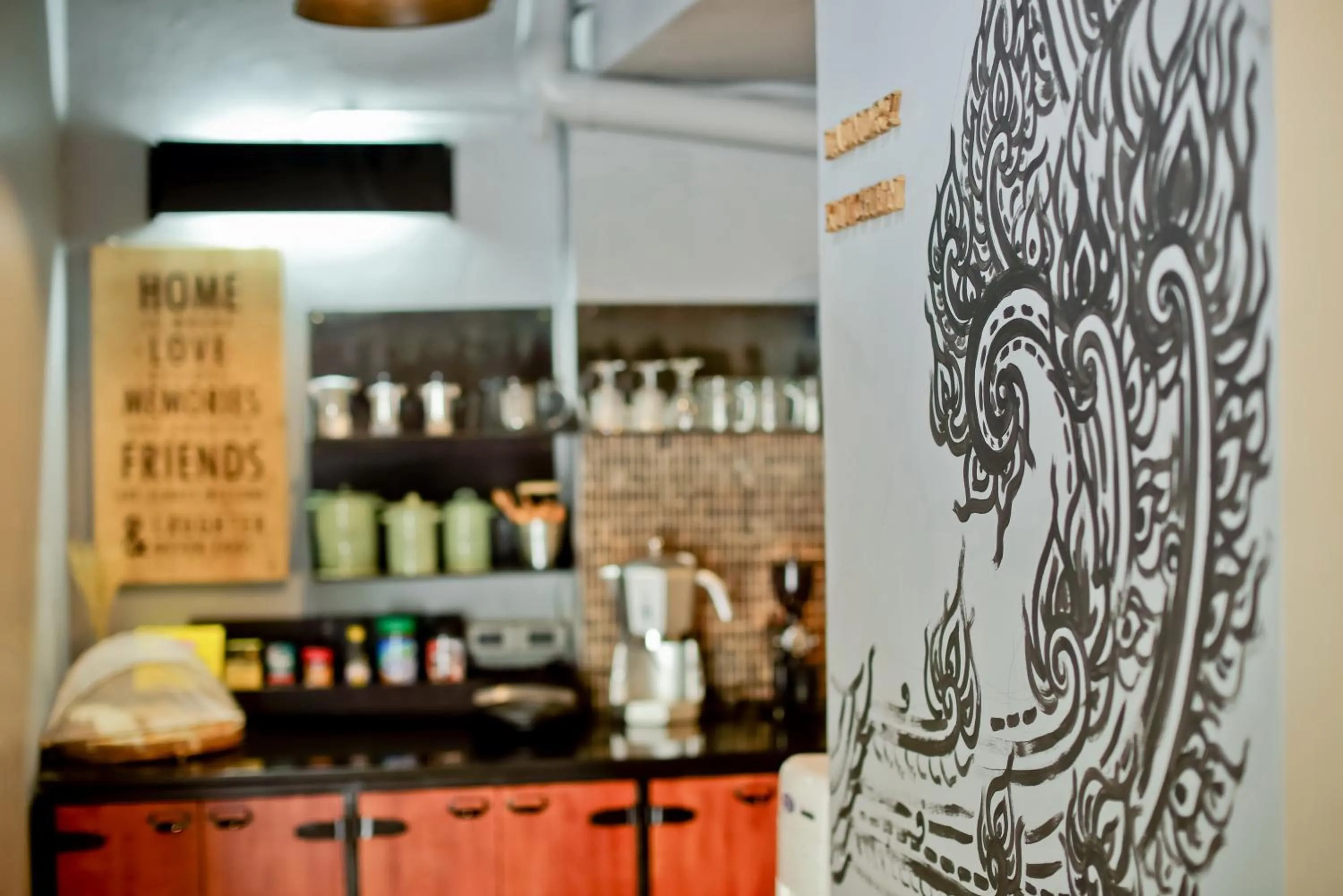 Decorative detail in Bangkok Bed and Bike