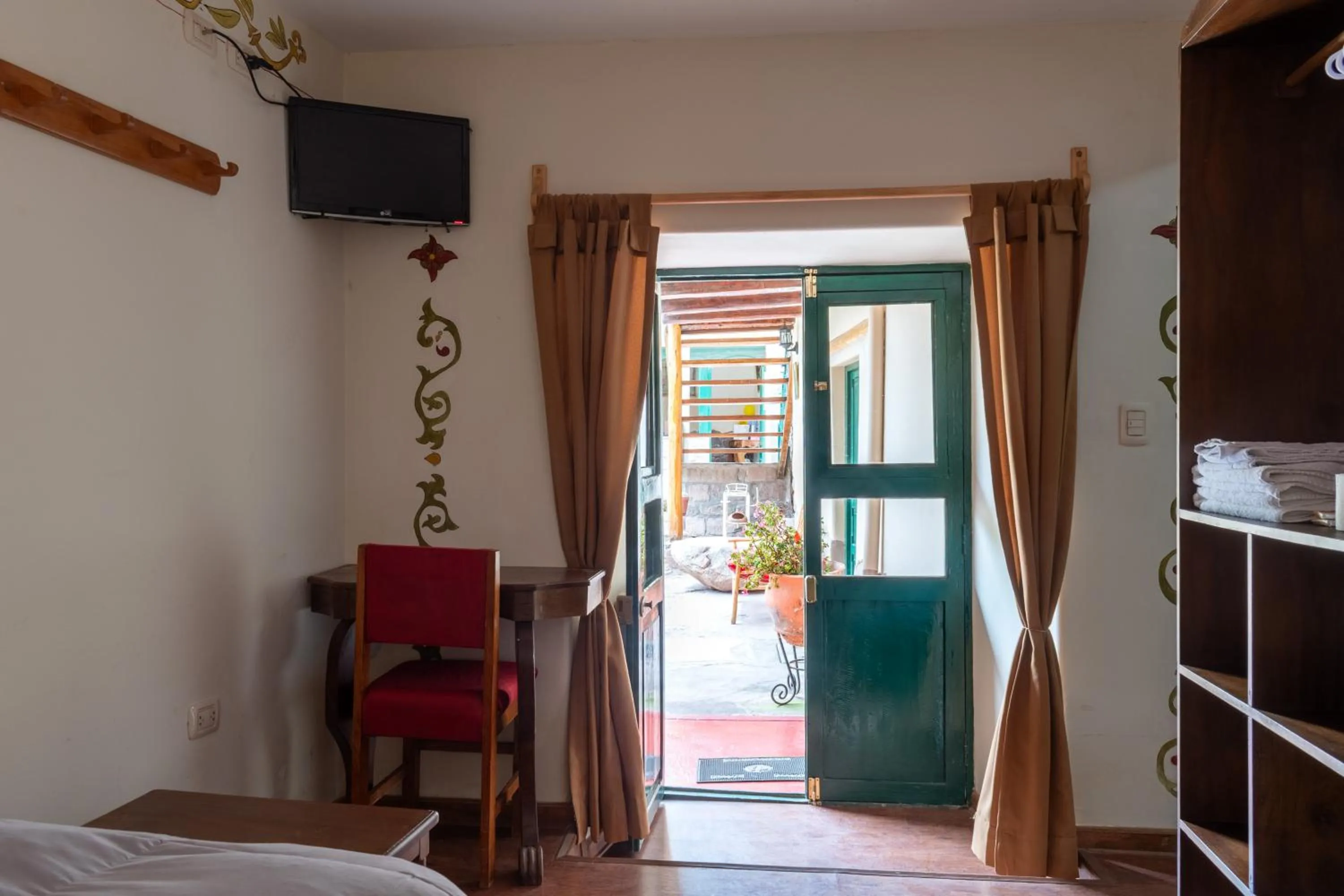 TV and multimedia, Bed in Hospedaje La Florida