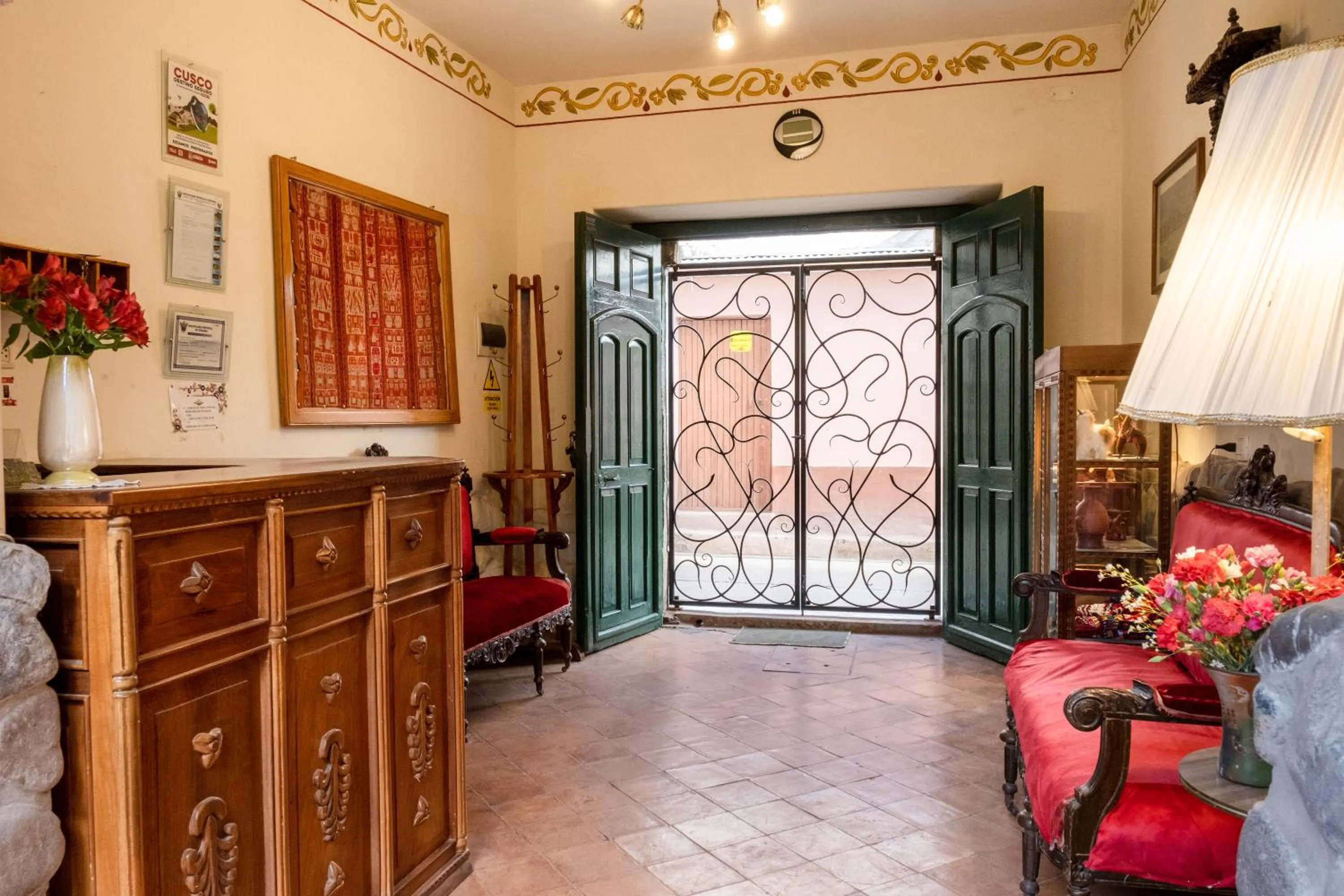 Seating area in Hospedaje La Florida