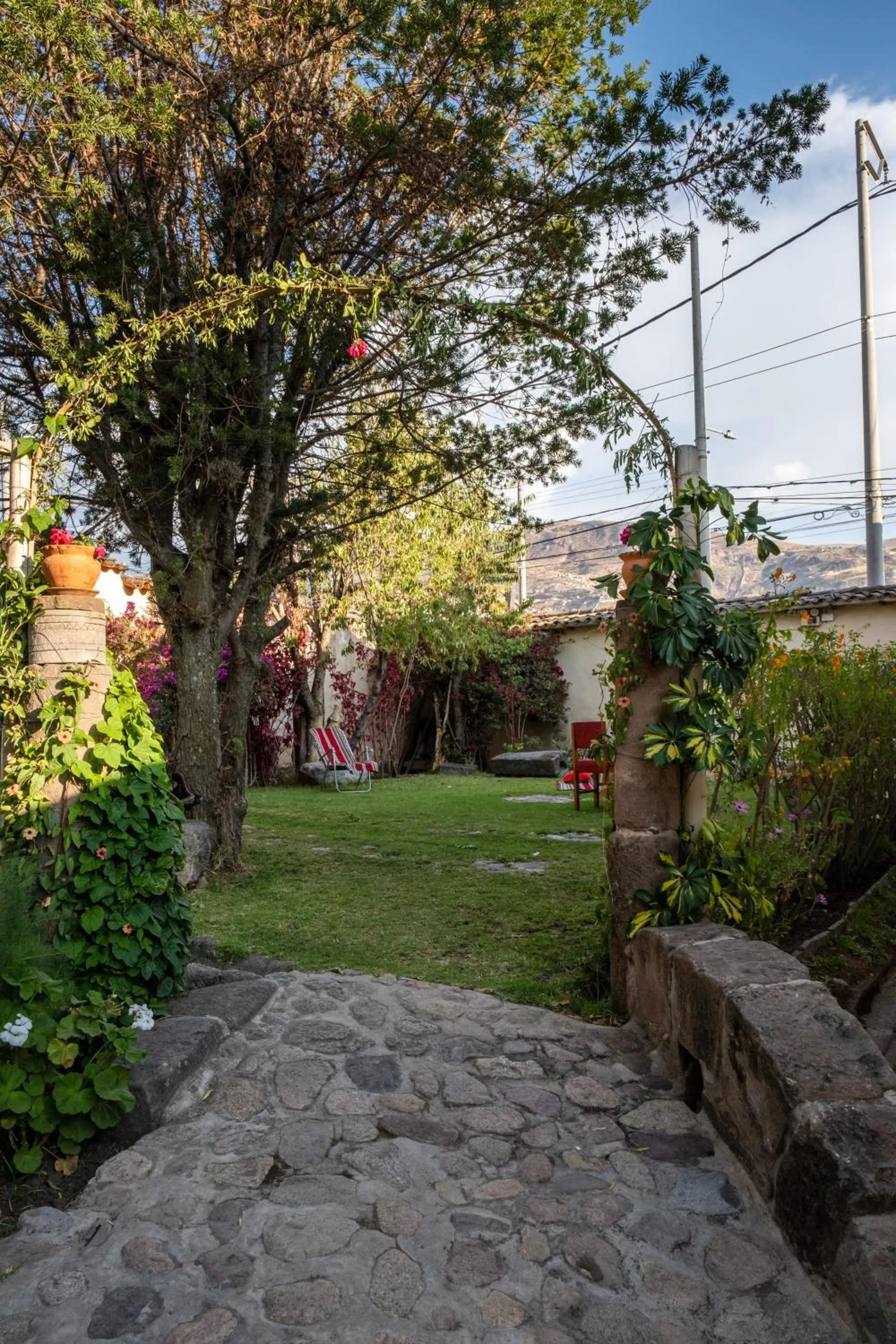 Garden view in Hospedaje La Florida