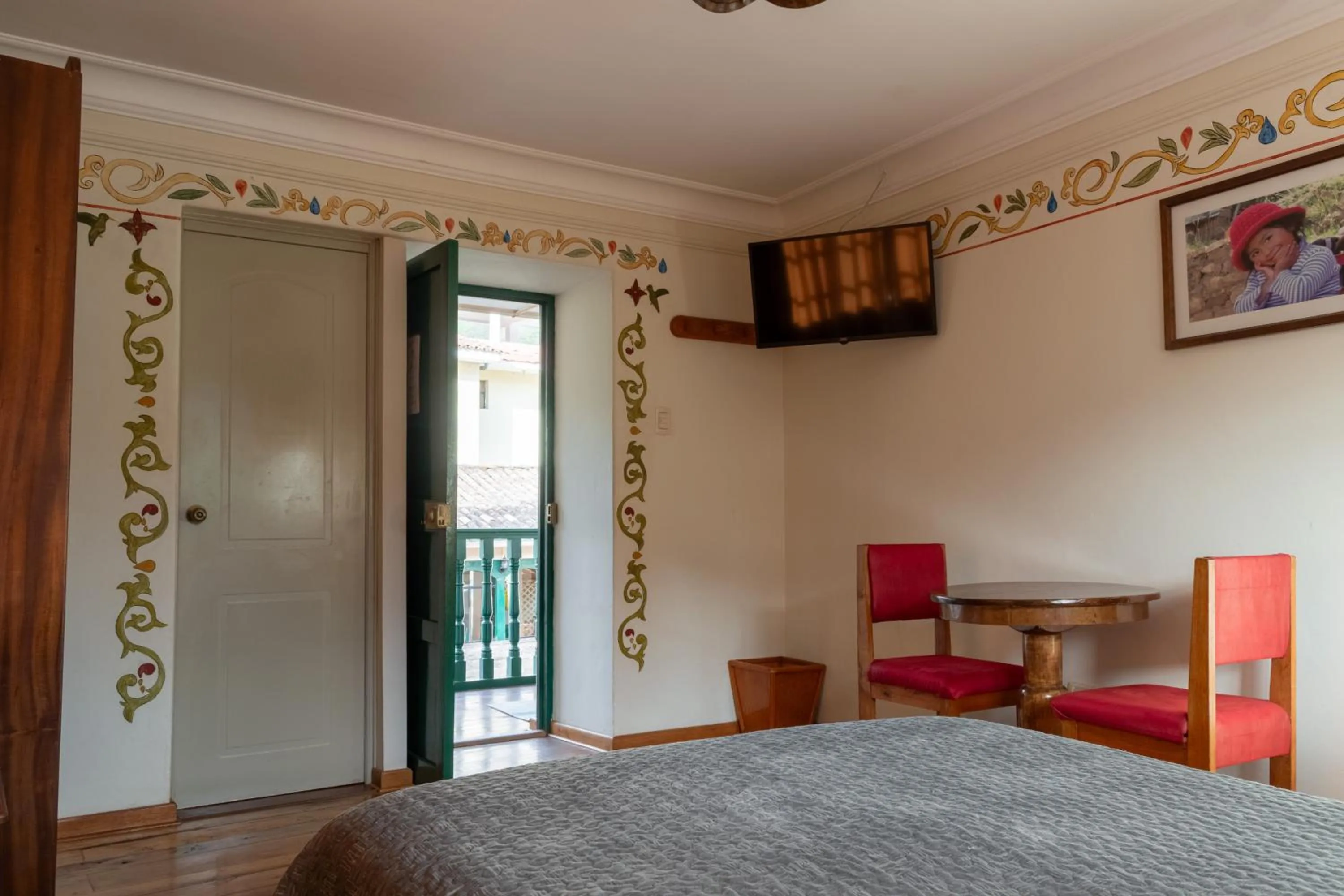 TV and multimedia, Bed in Hospedaje La Florida