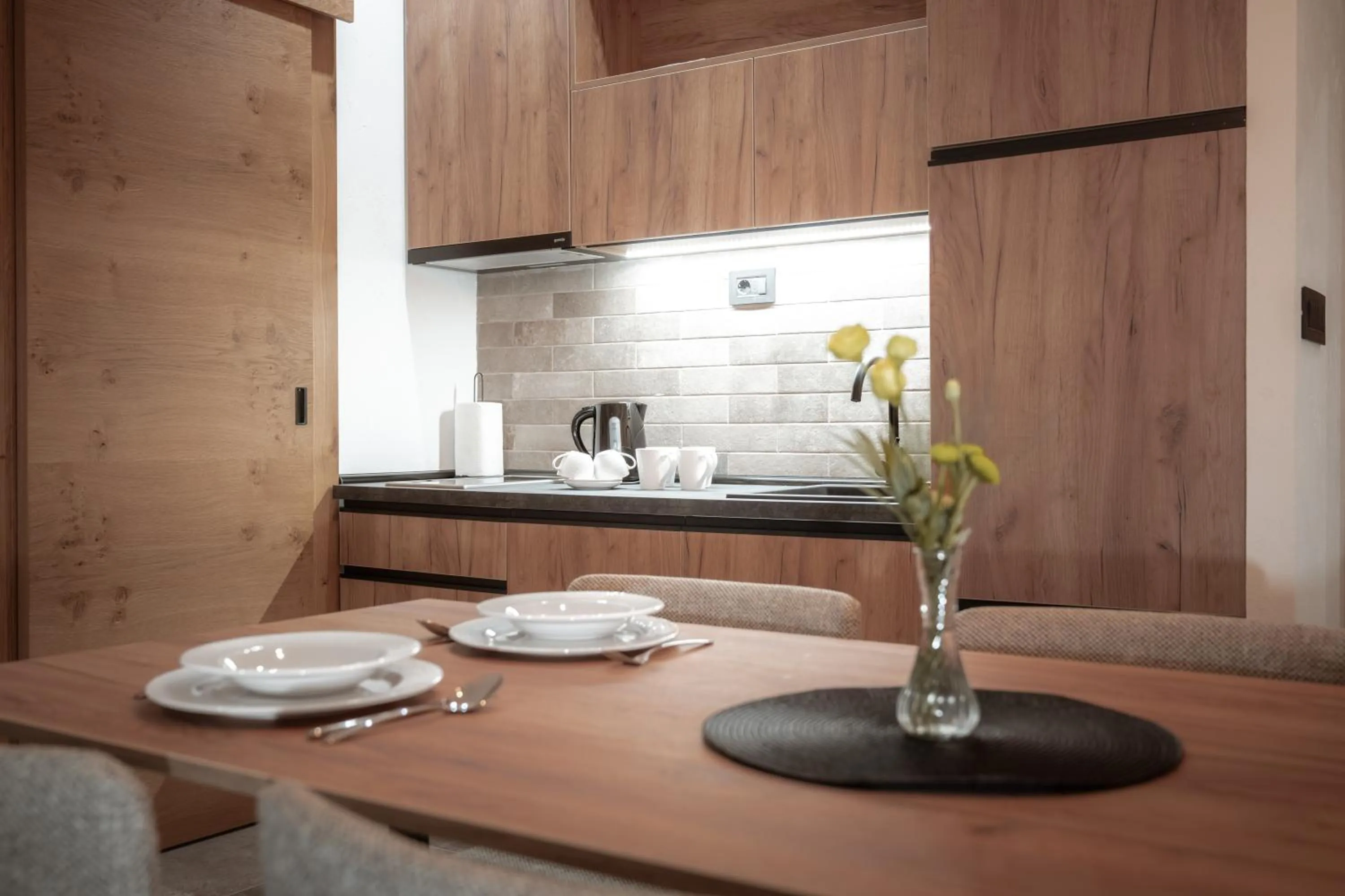 Kitchen or kitchenette in Angelina Apart&Spa