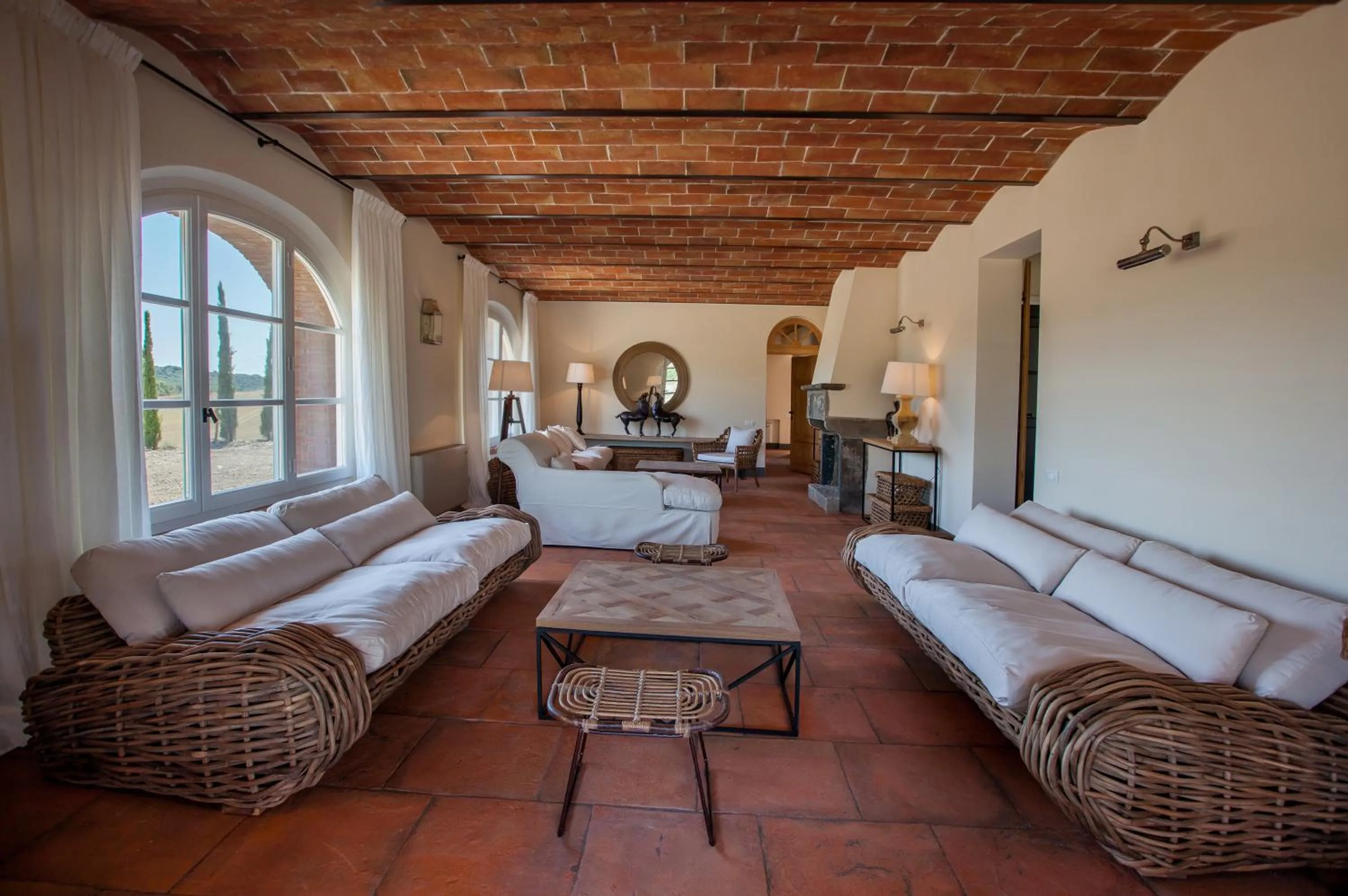 Living room in Villa La Salina