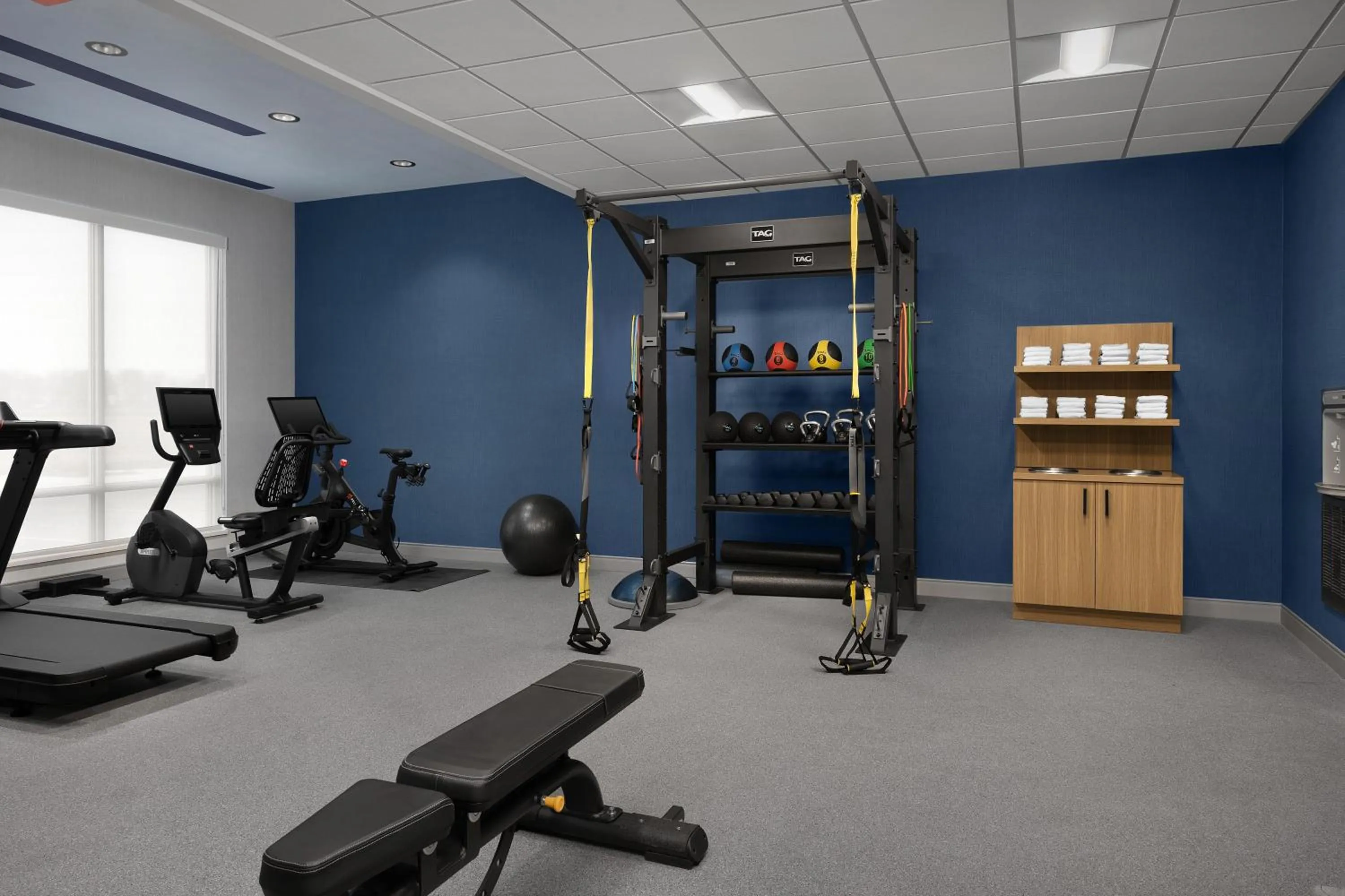 Fitness centre/facilities in Hampton Inn By Hilton Dexter
