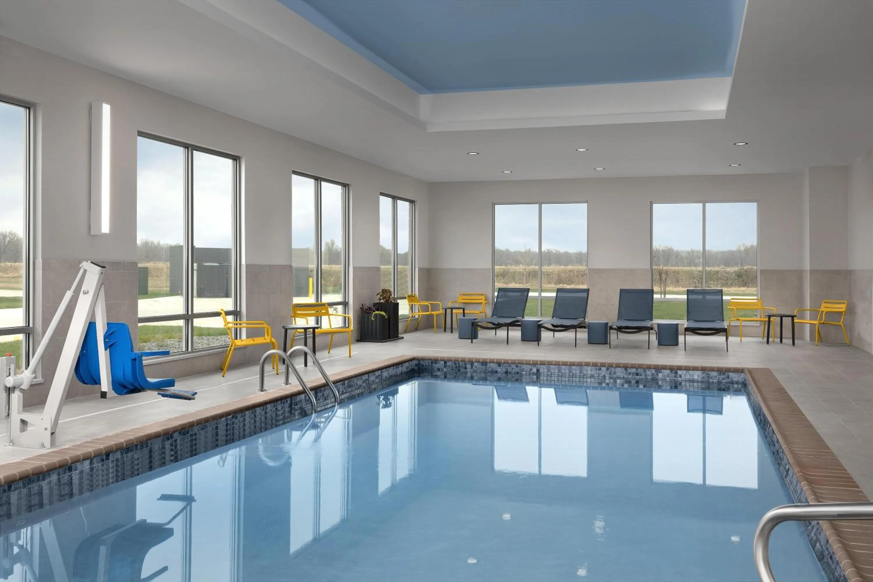 Pool view in Hampton Inn By Hilton Dexter