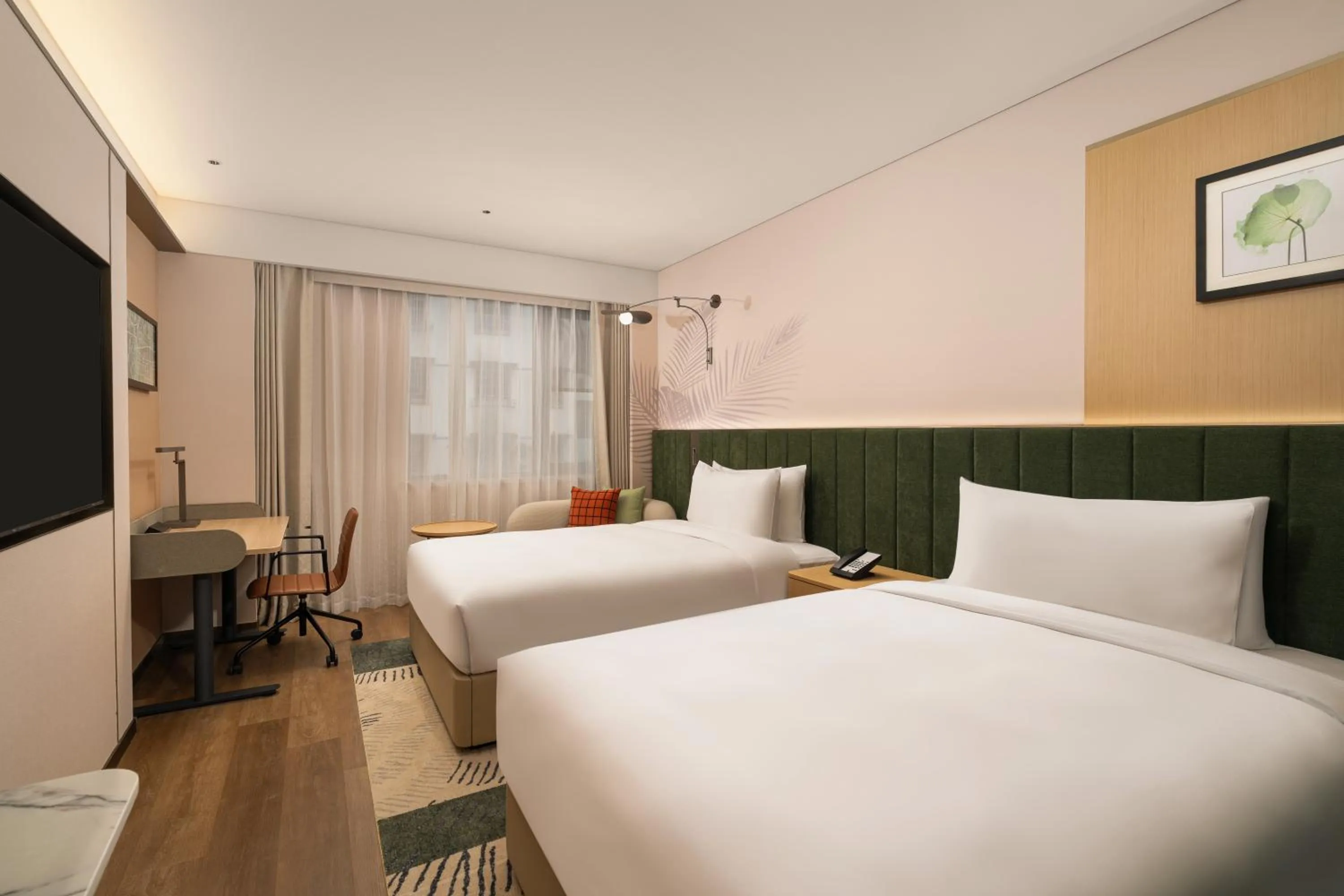 Bed in Hilton Garden Inn Shaoxing Lu Xun Native Place