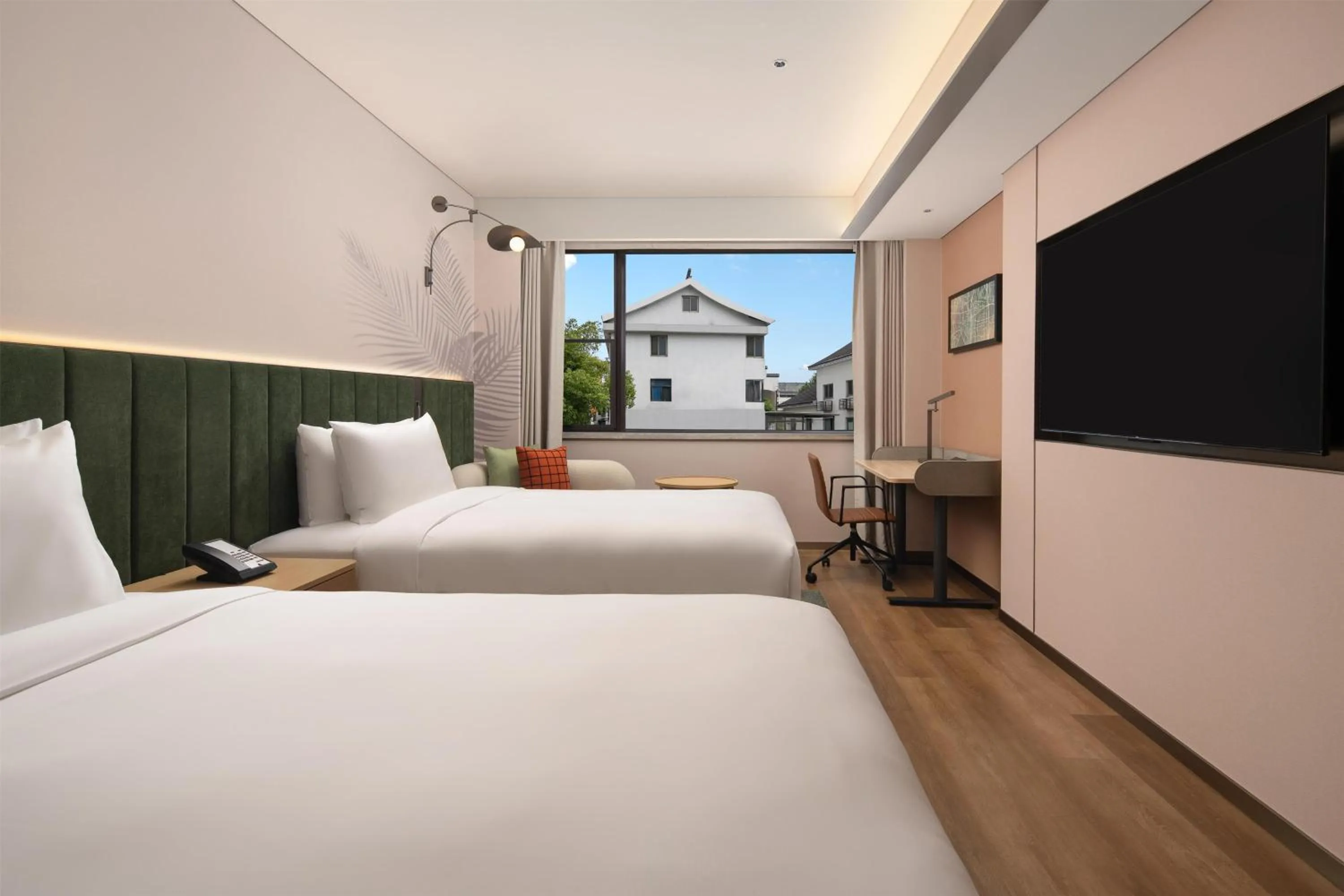 Bed in Hilton Garden Inn Shaoxing Lu Xun Native Place