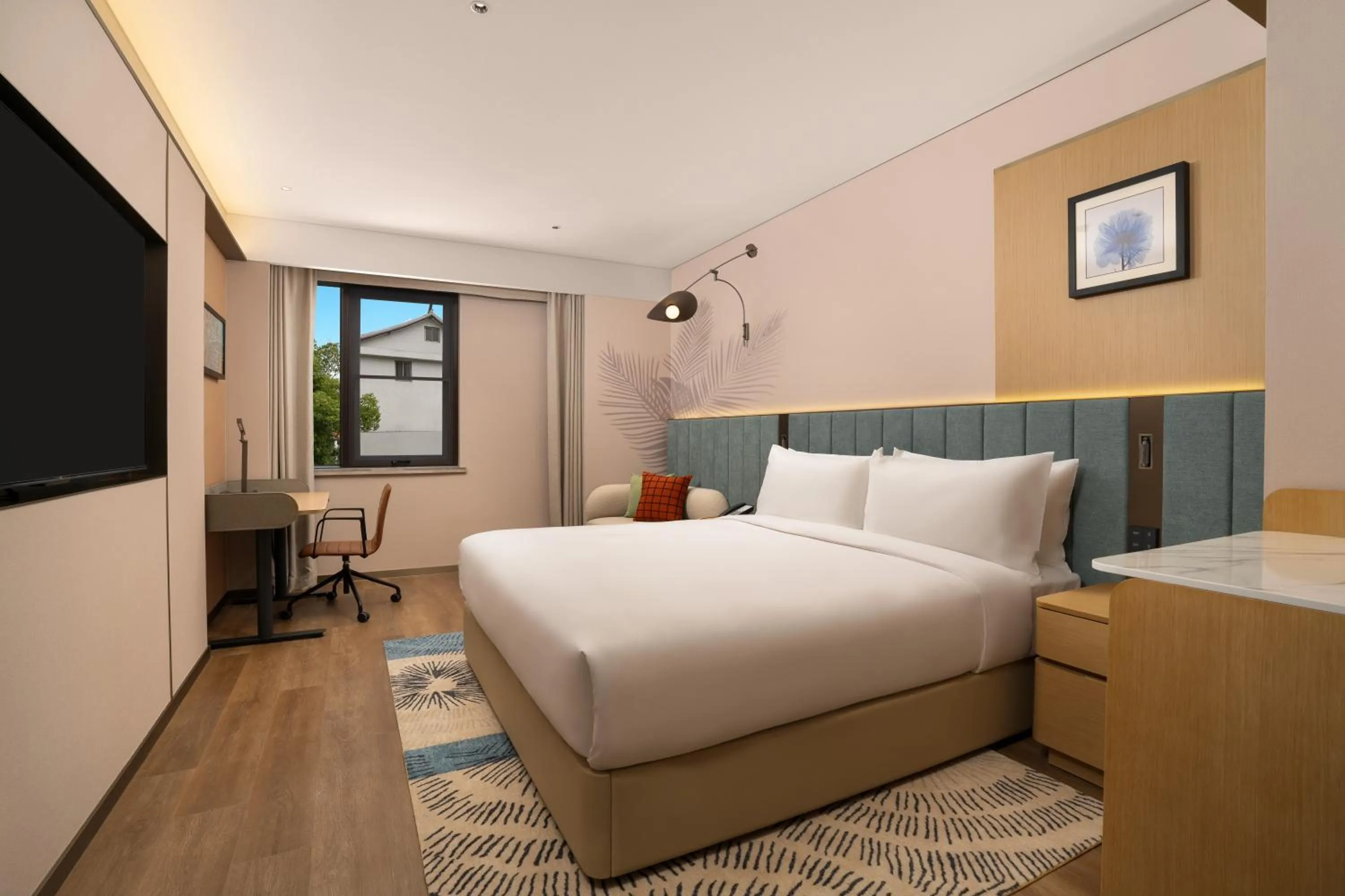 Bed in Hilton Garden Inn Shaoxing Lu Xun Native Place